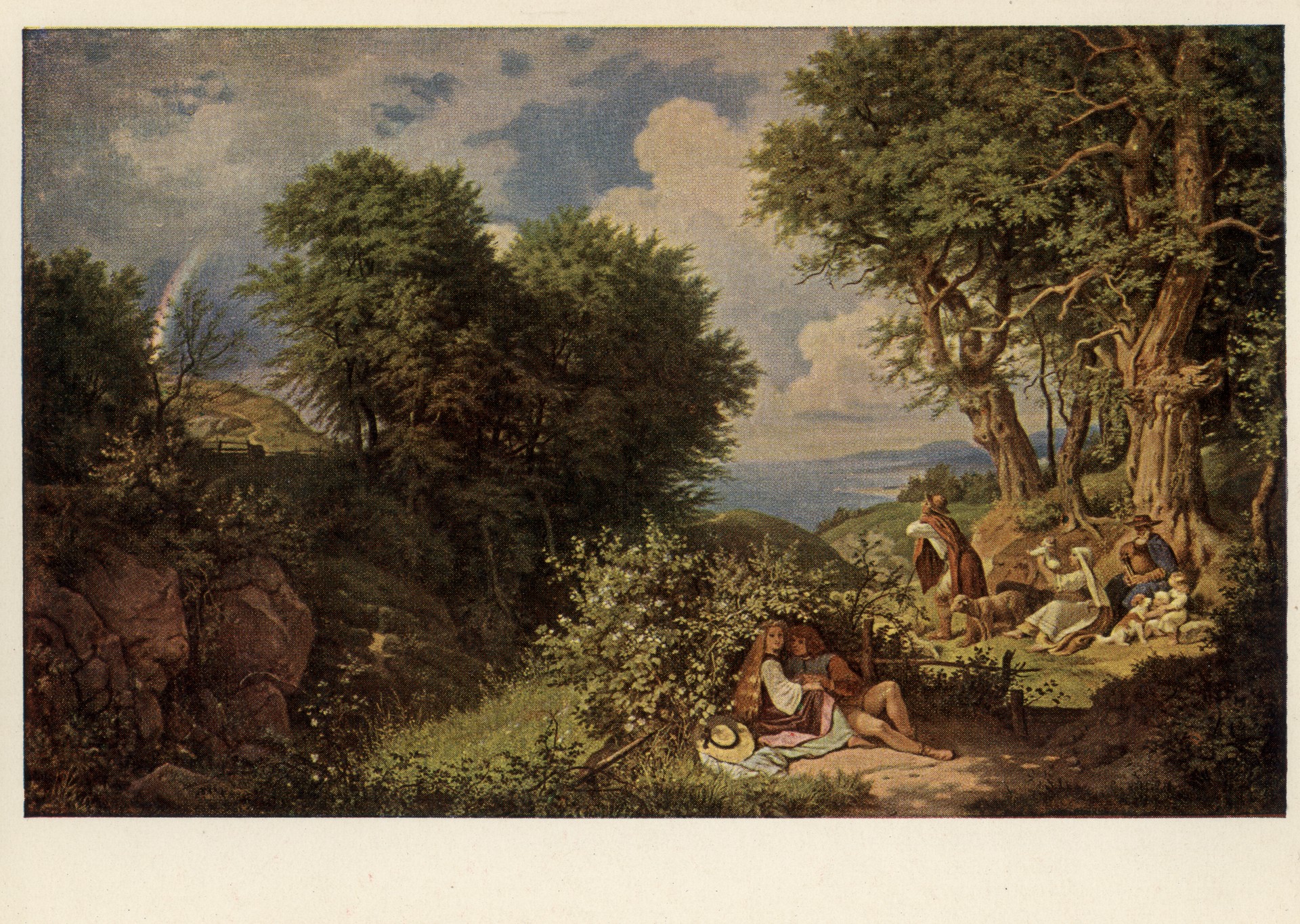 Ландшафт с радугой