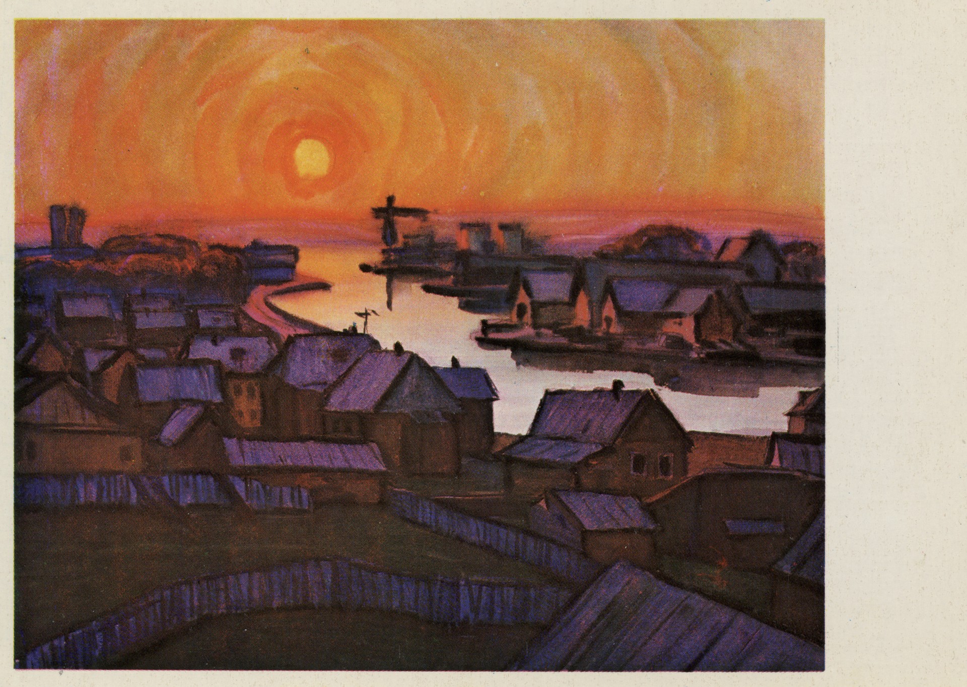 Закат на реке Вытегре