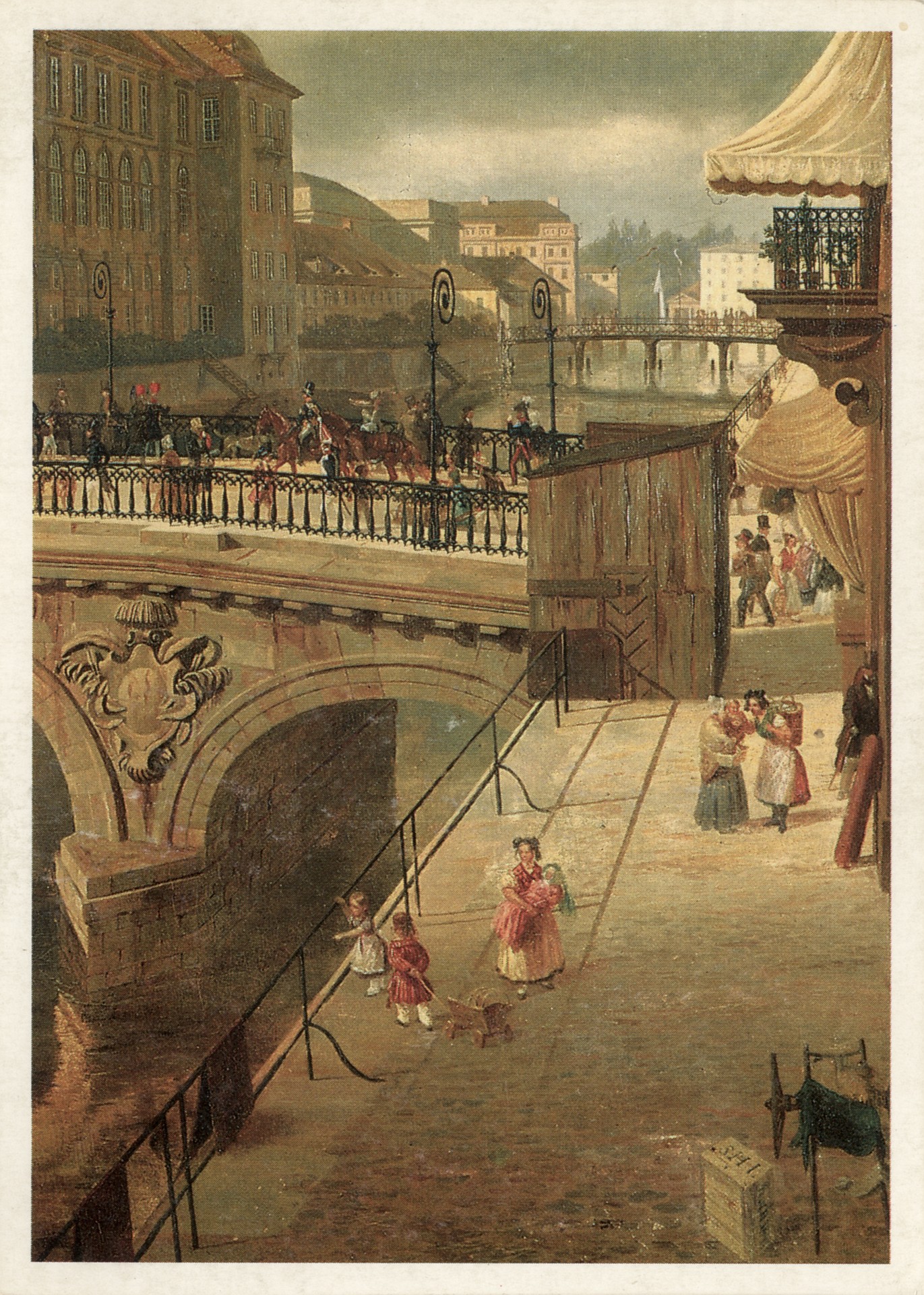 Замок и уличный мост в Берлине