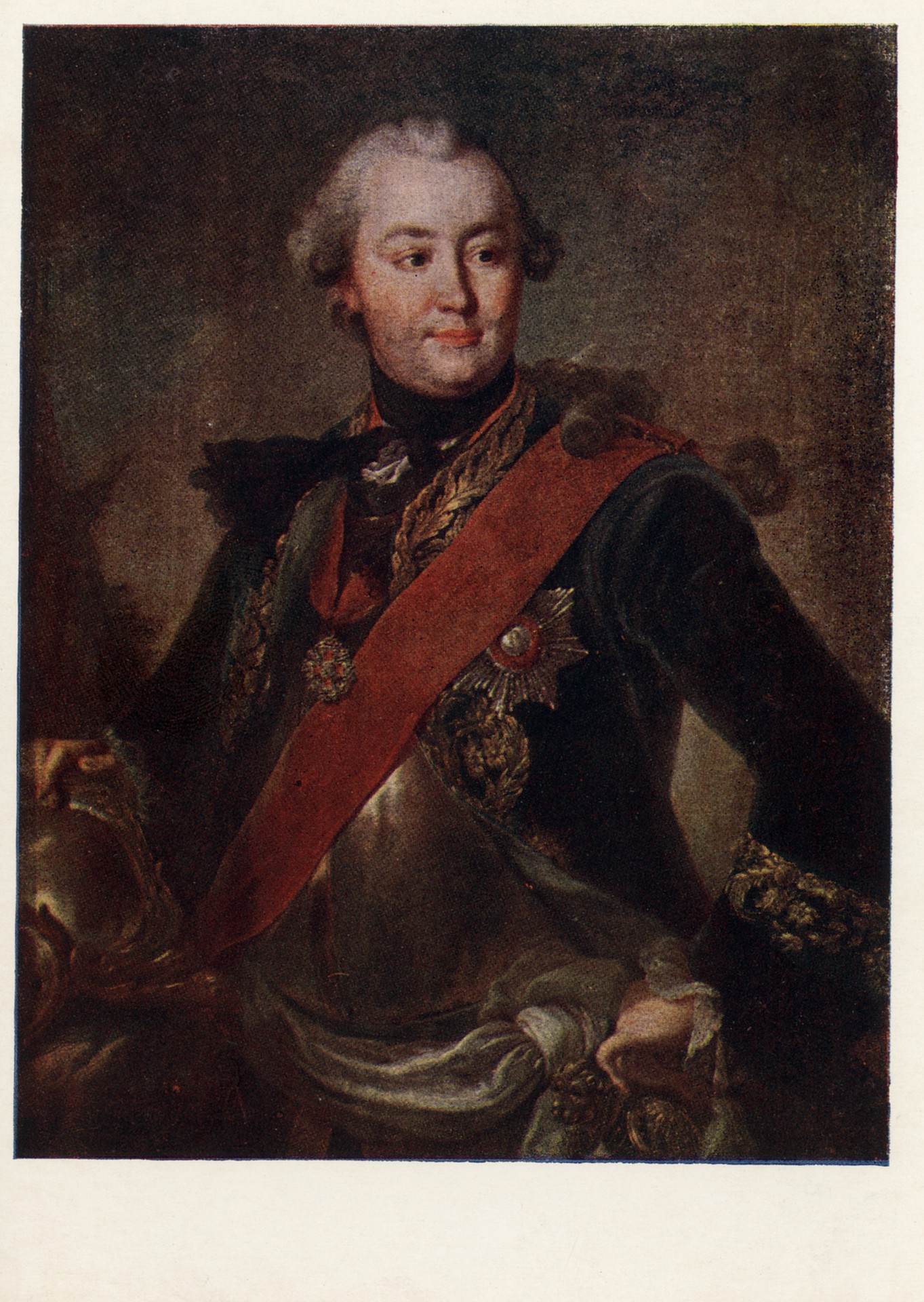 Портрет Г.Г. Орлова в латах