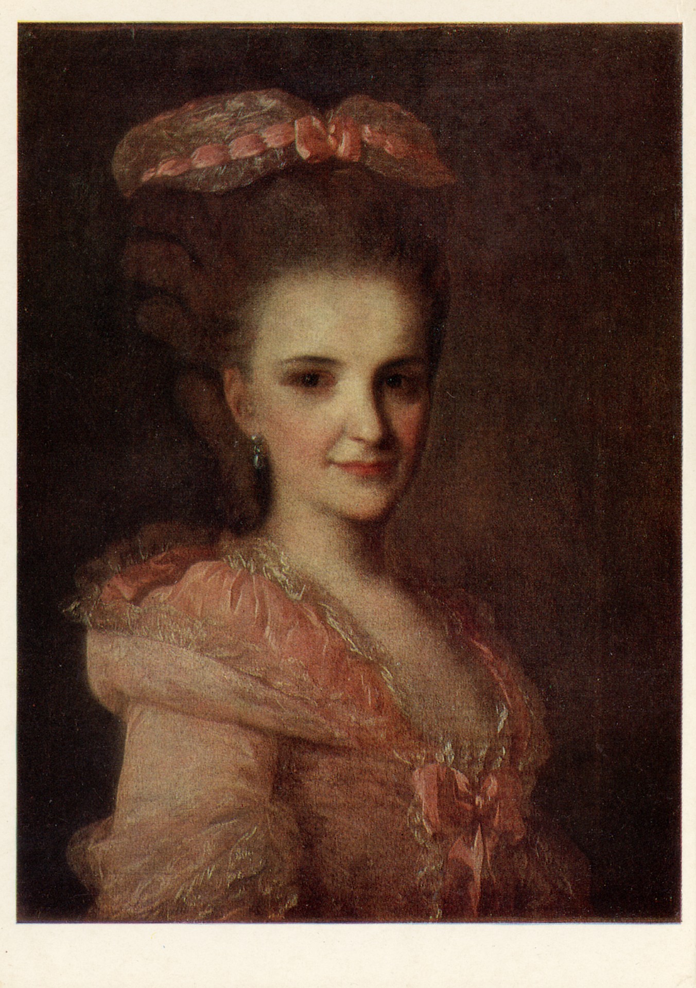 Портрет неизвестной в розовом платье