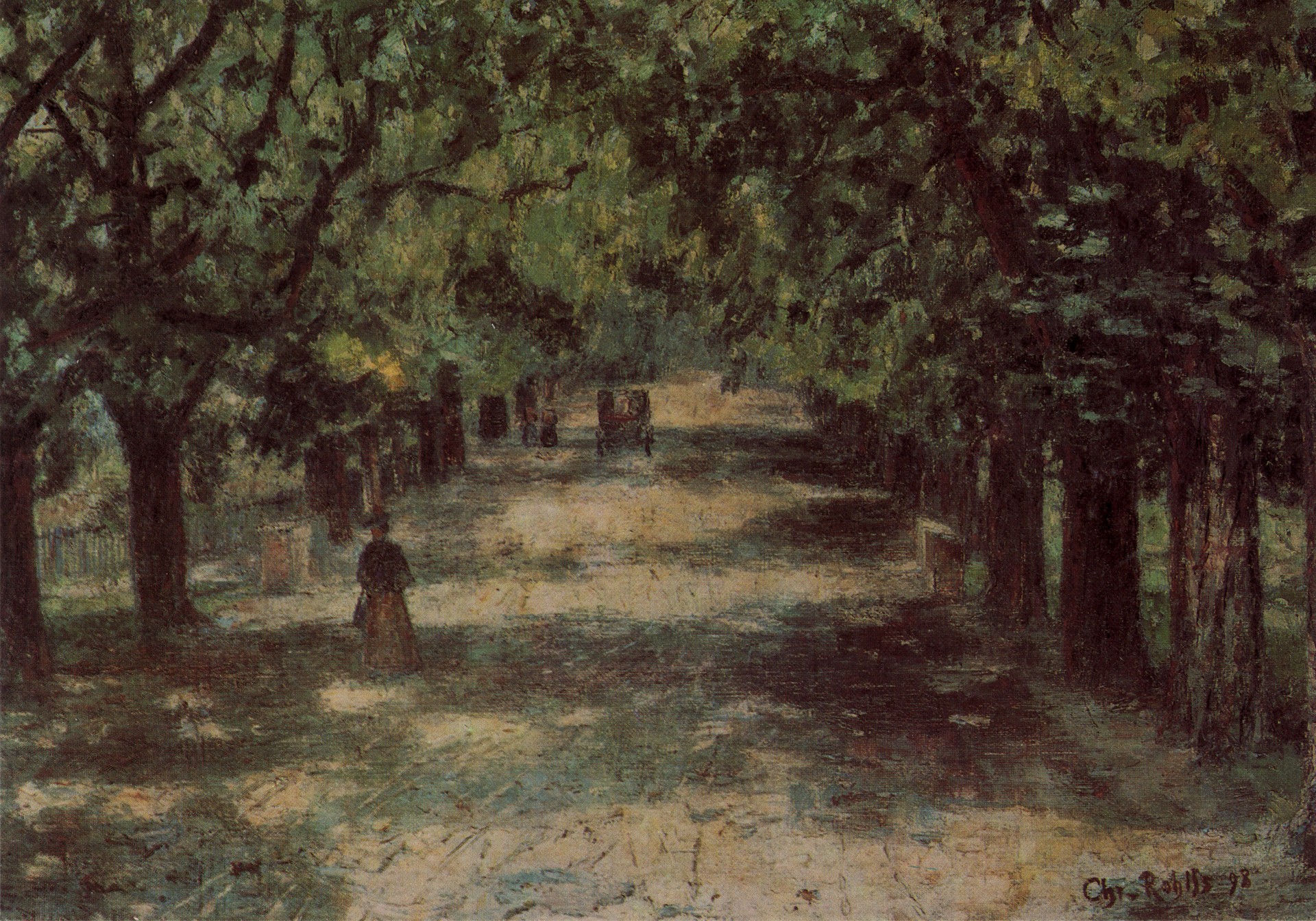 Аллея в Кастанции