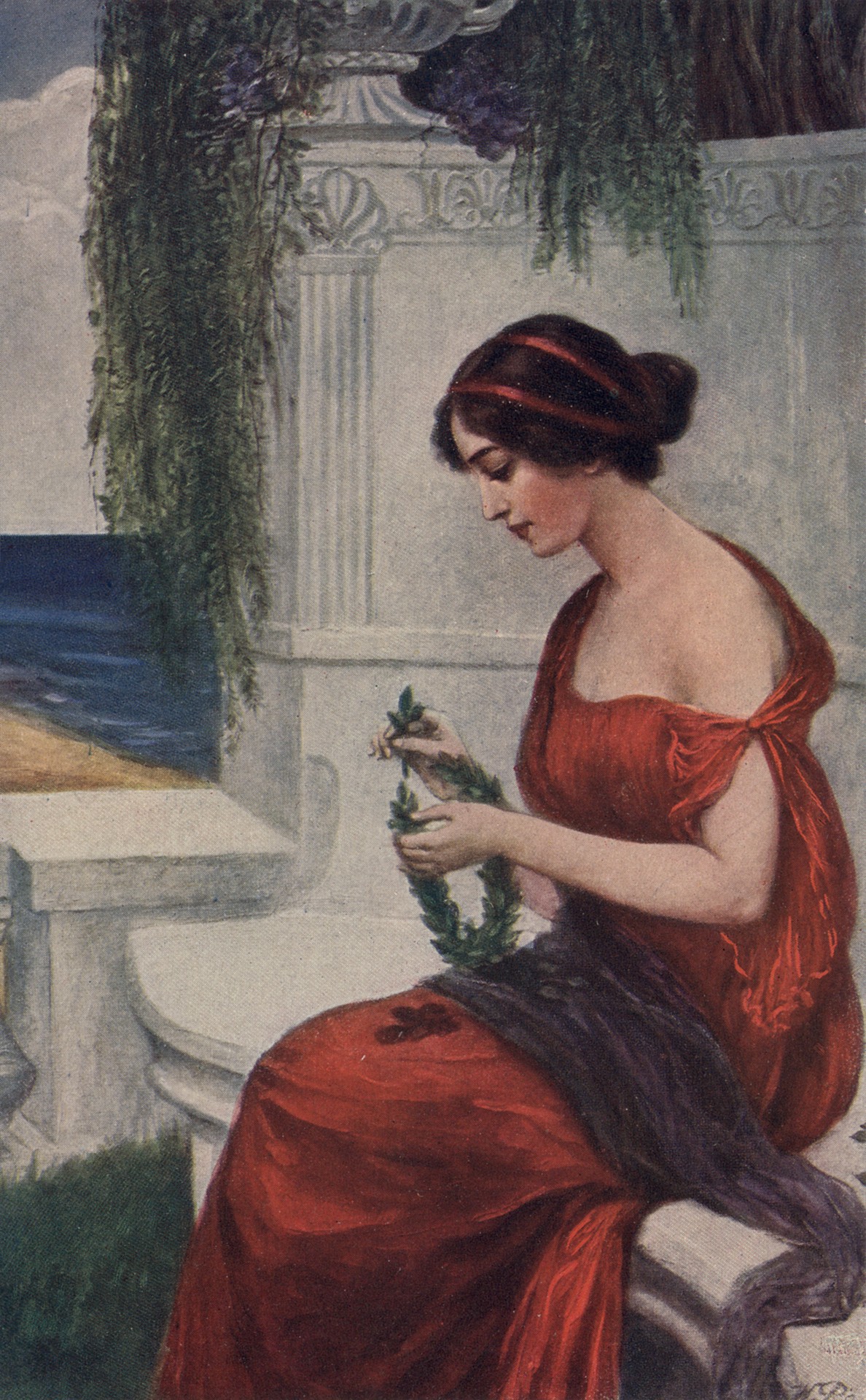 Женщина с венком