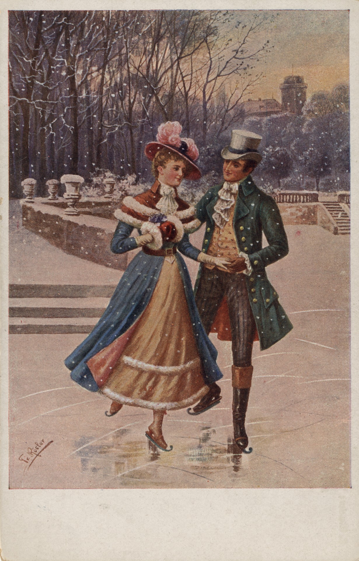 Зима. На катке