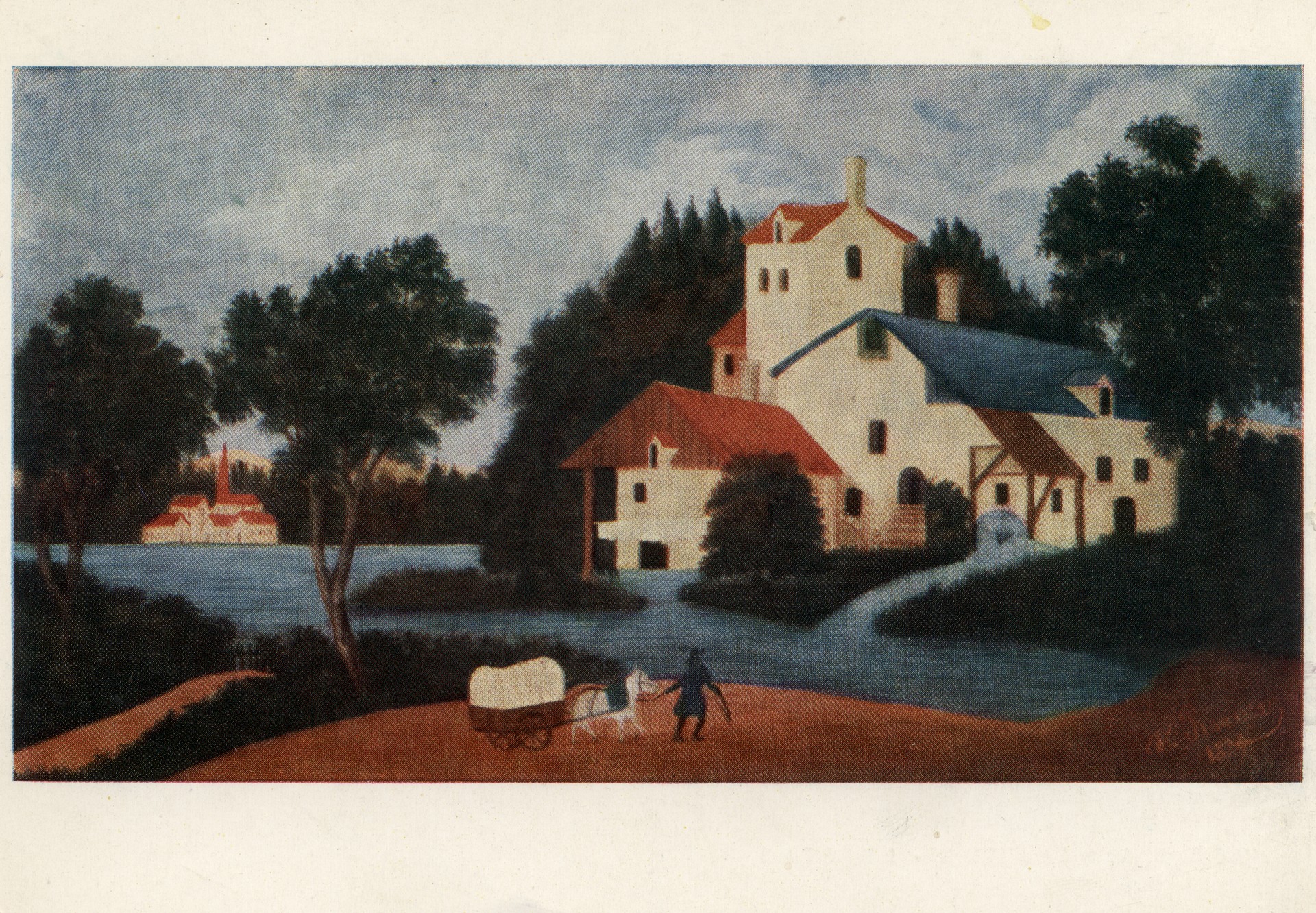 Пейзаж с мельницей