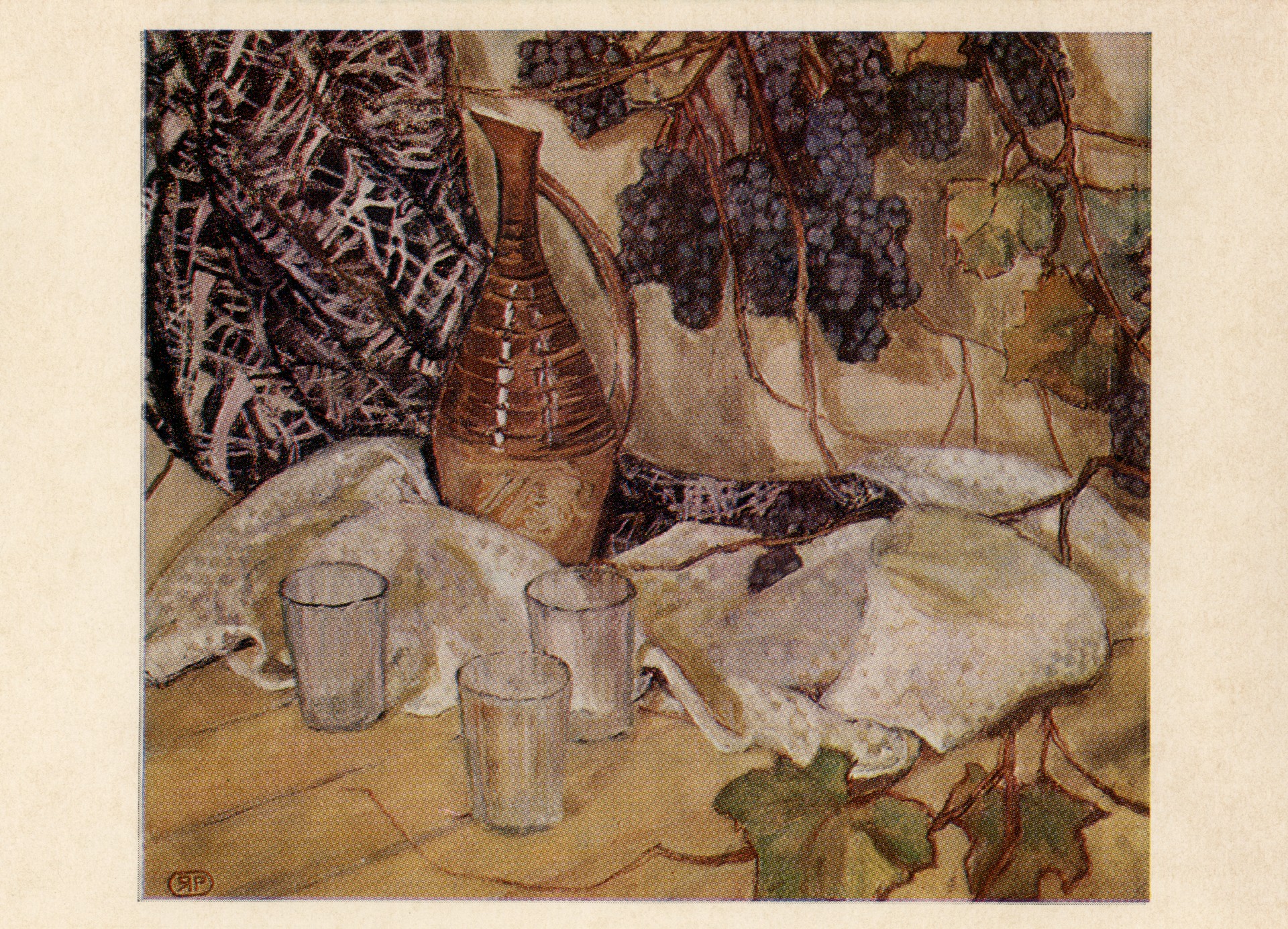 Натюрморт с виноградом