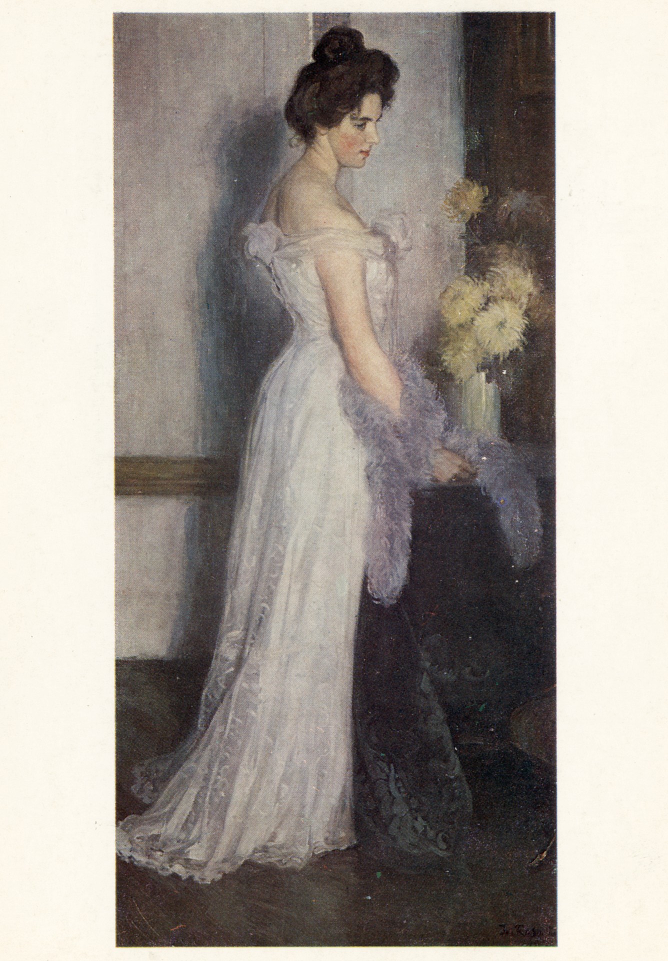 Портрет женщины в белом