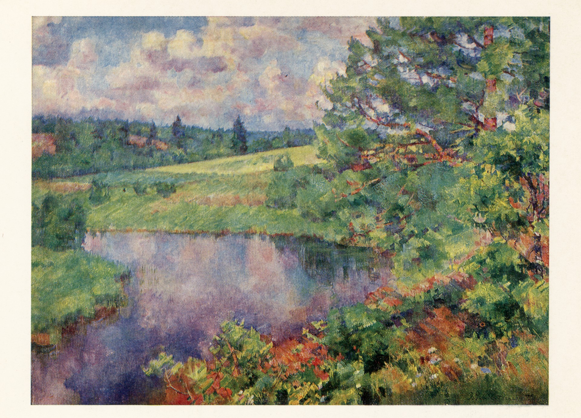 Лето. Река Воря