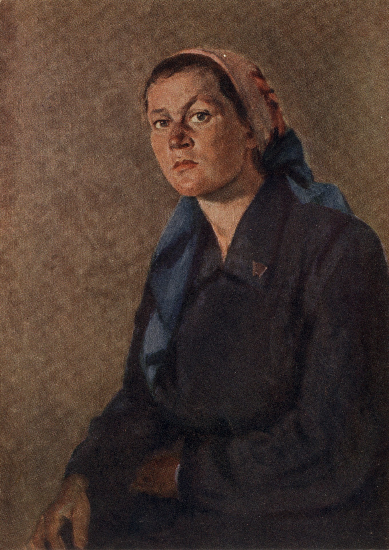 Бригадир комсомольской женской тракторной бригады Валентина Федянина