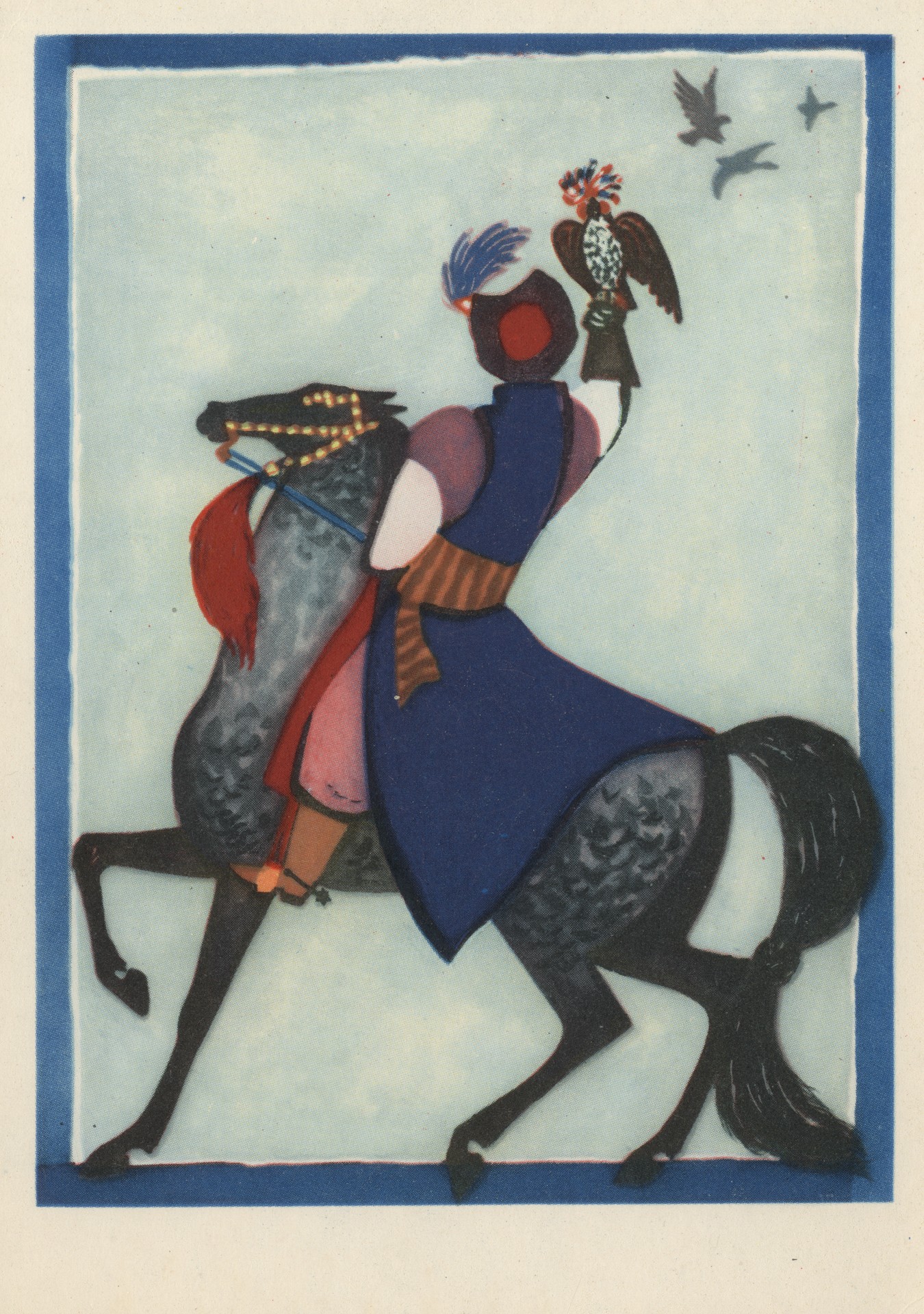 Охота с соколом на гусей