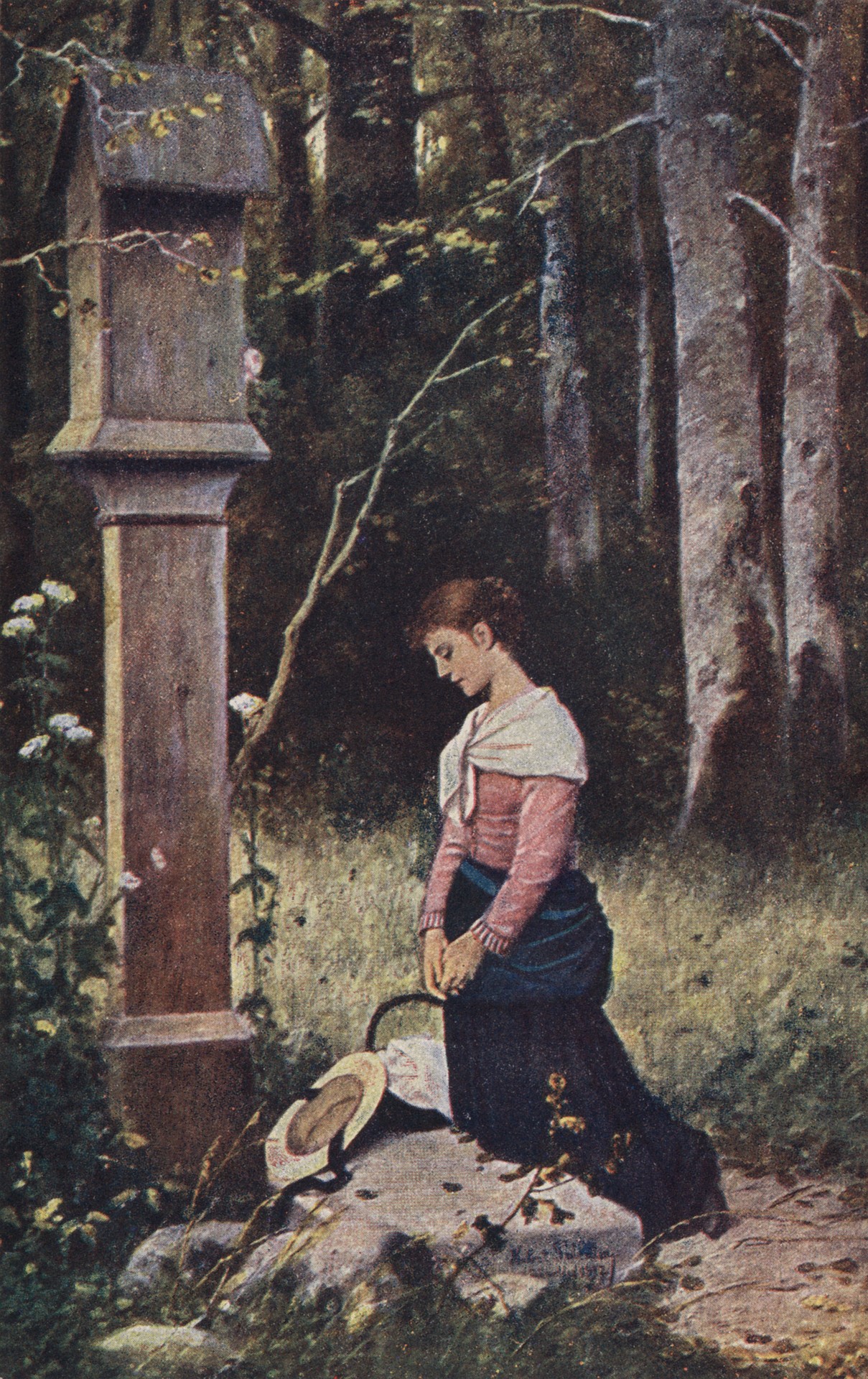 Молитва в лесу