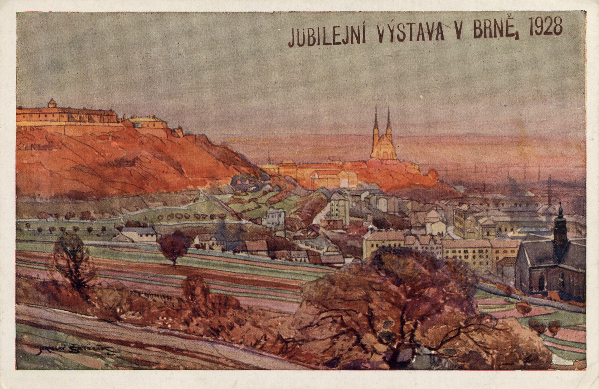 Брно. Общий вид с горы Spilberk