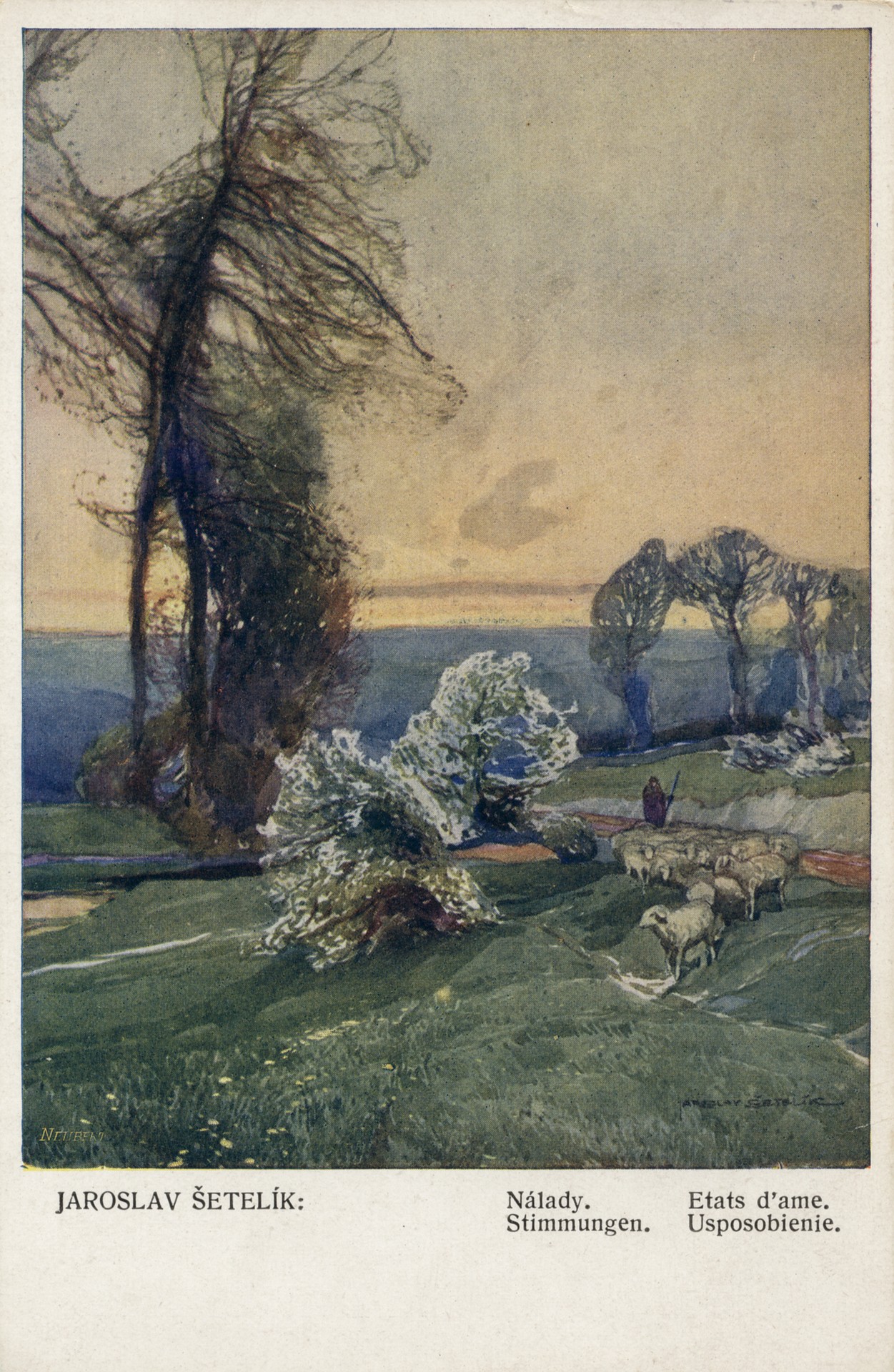 Пейзаж с овцами