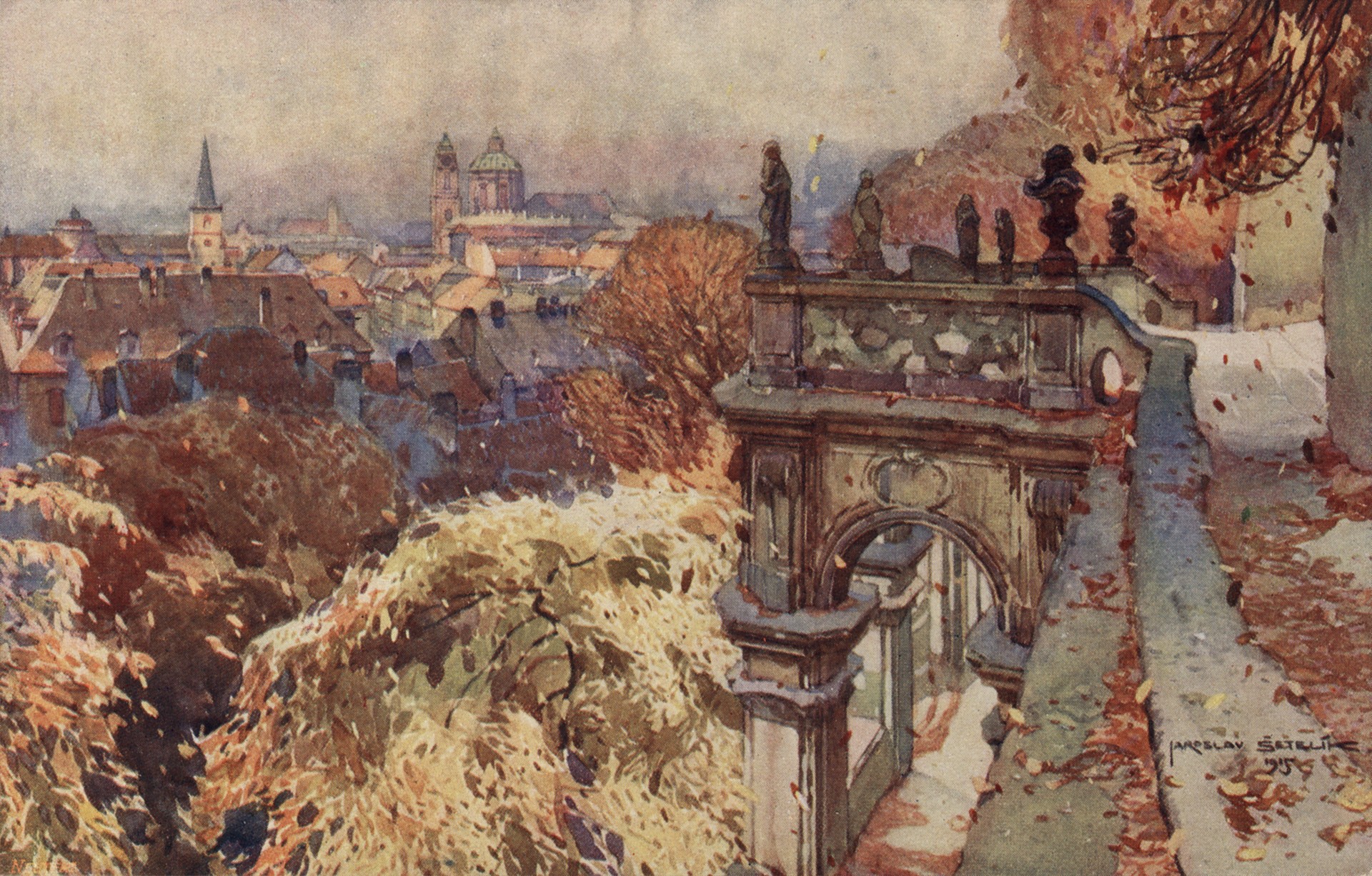 Прага. Фюрстенберская заграда летом