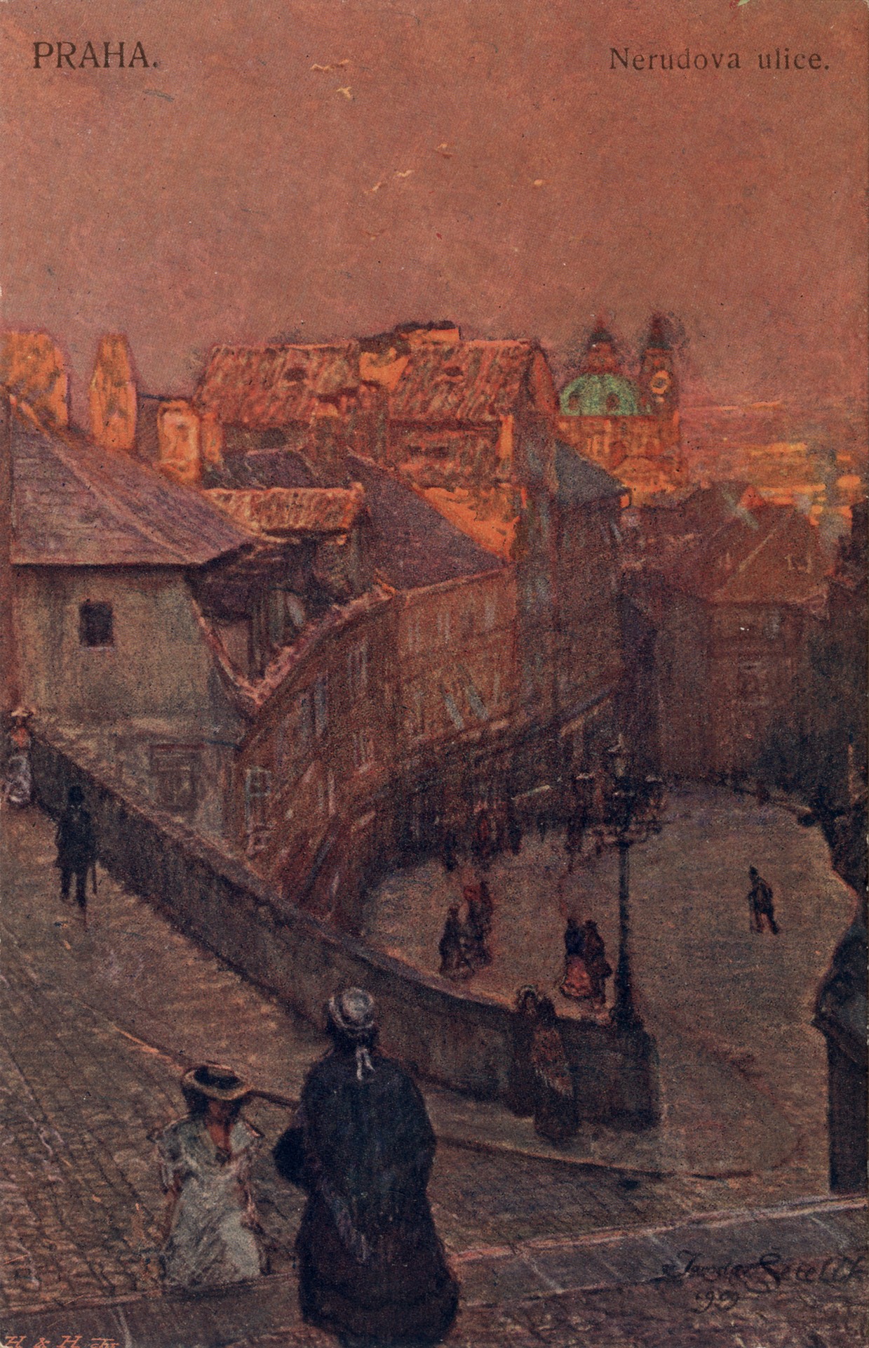 Прага. Улица Нерудова