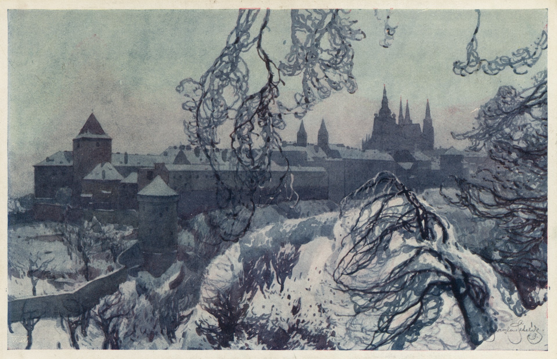 Пражские акварели серия 1. 2