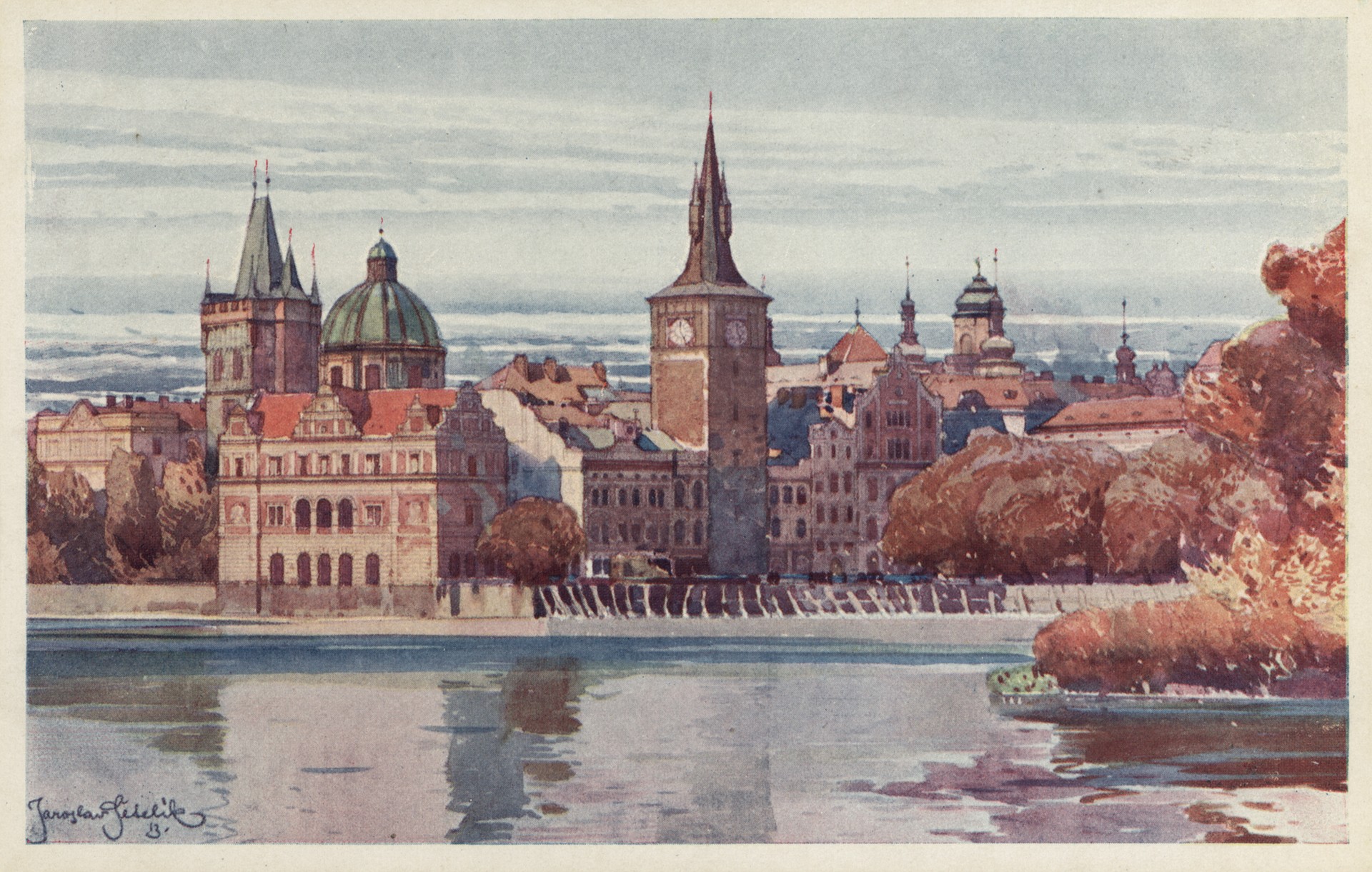Пражские акварели серия 1. 3