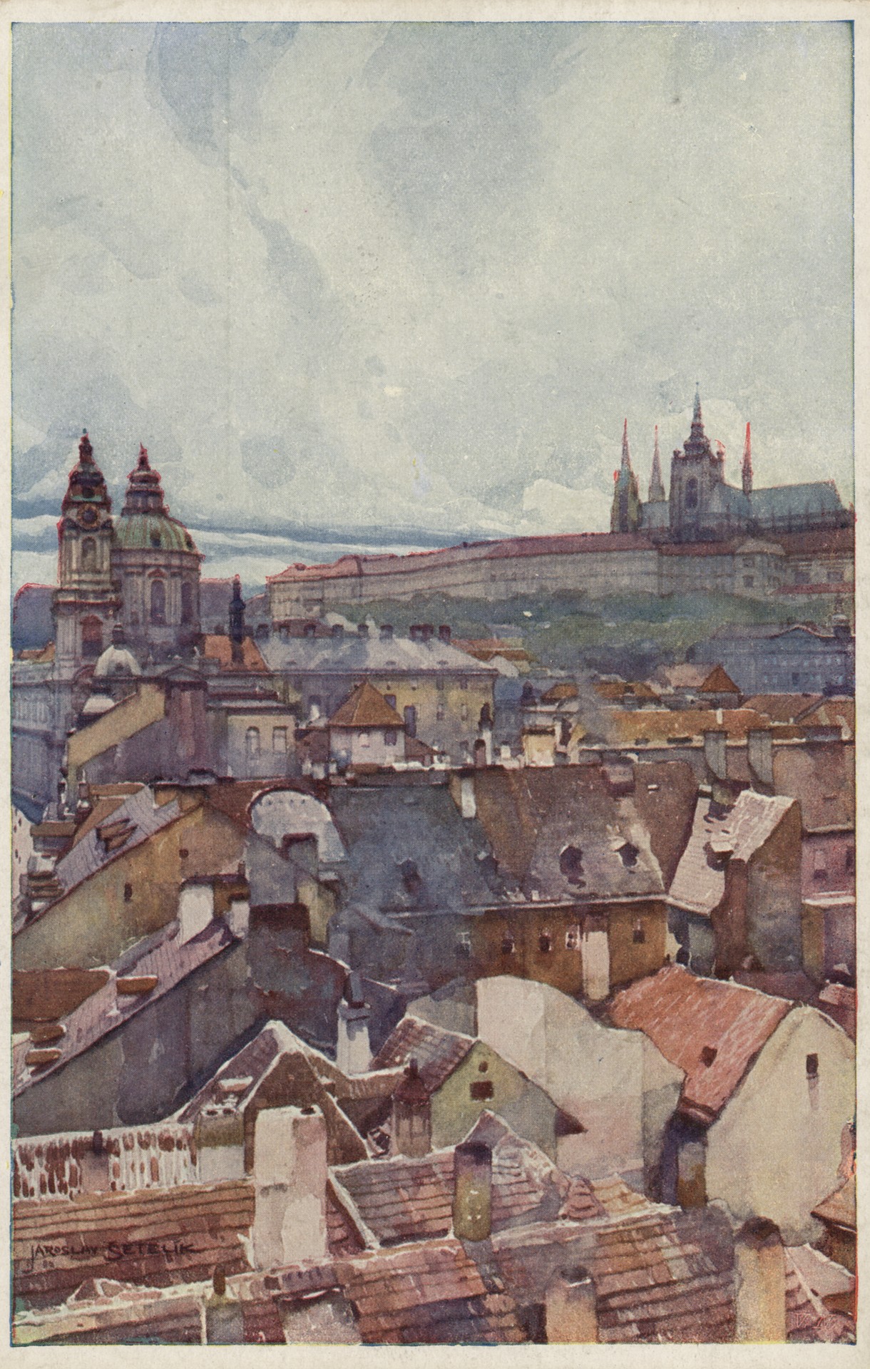 Пражские акварели серия 1. 4