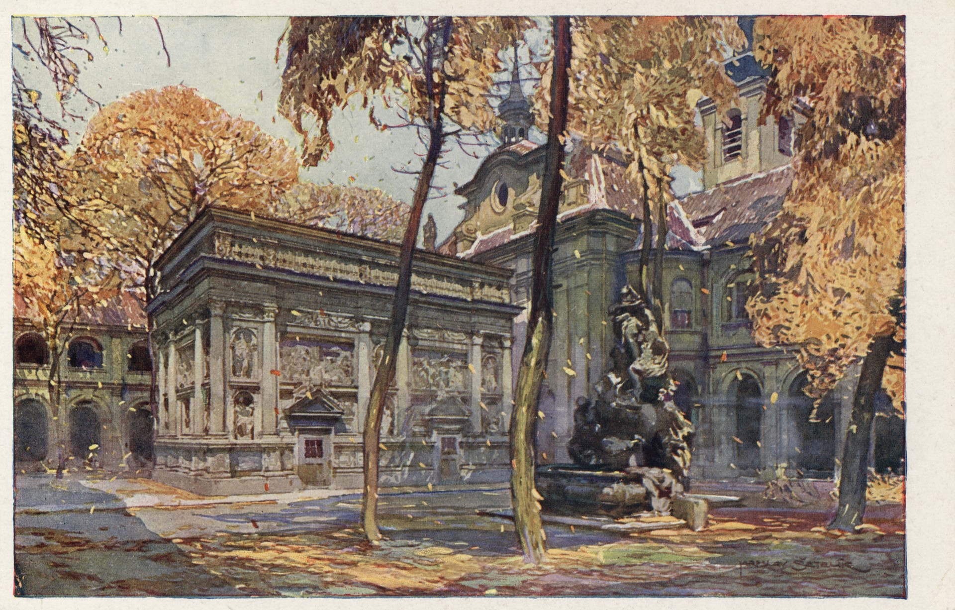 У костела Лорето