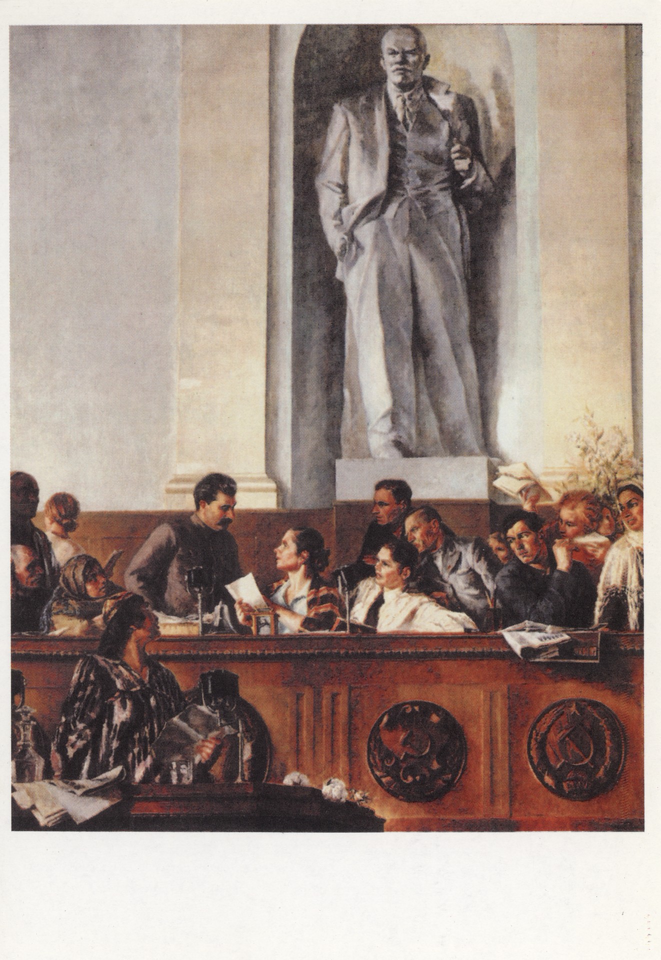 И. Сталин в президиуме II съезда колхозникова в феврале 1935 г