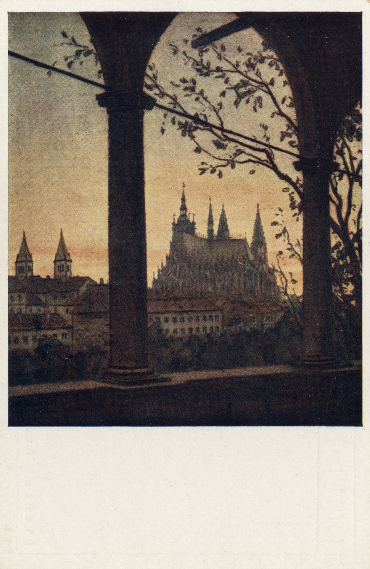 Вид на Градчаны из Бельведера