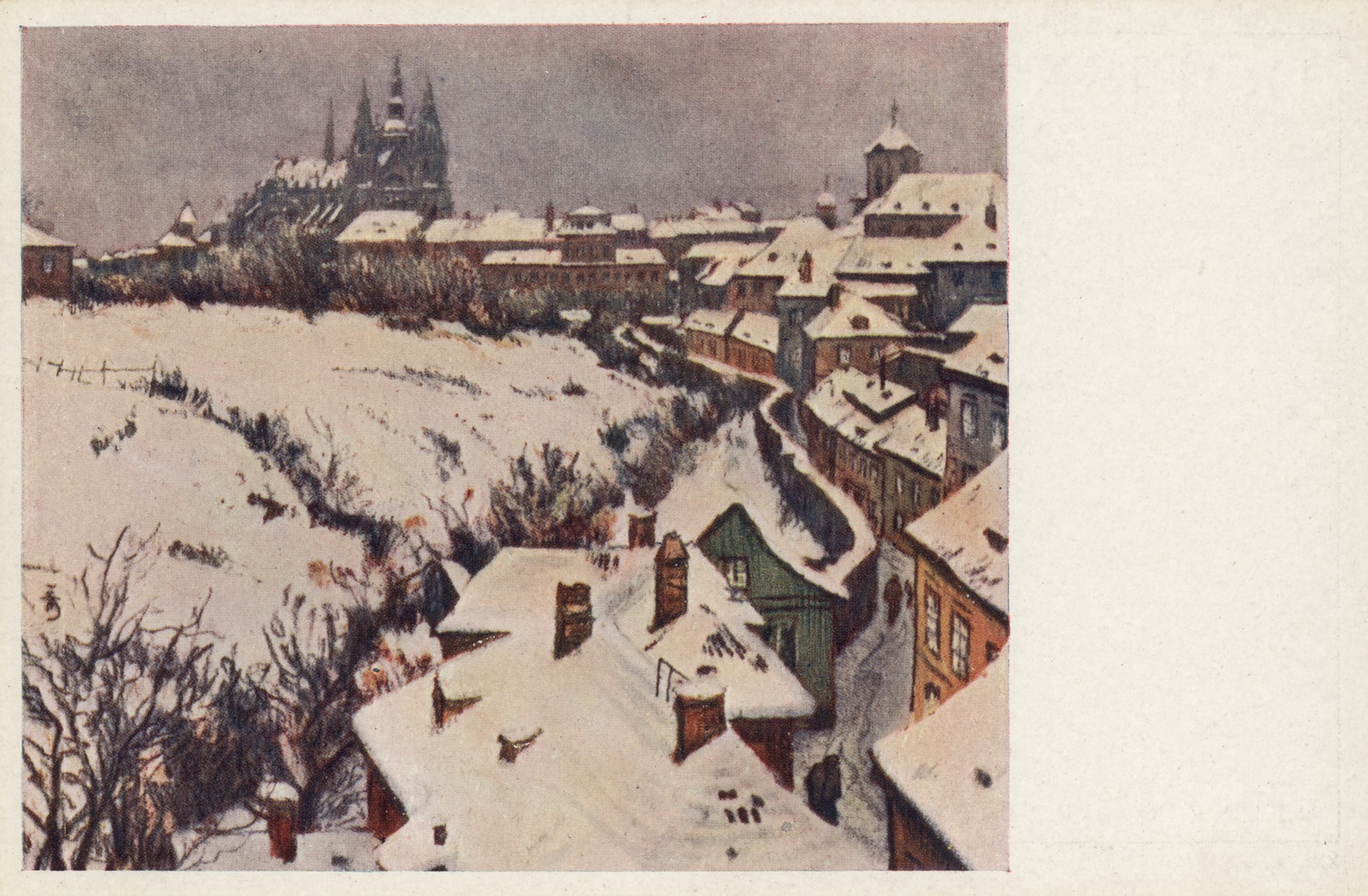 Градчане. Прага. Зимой 1