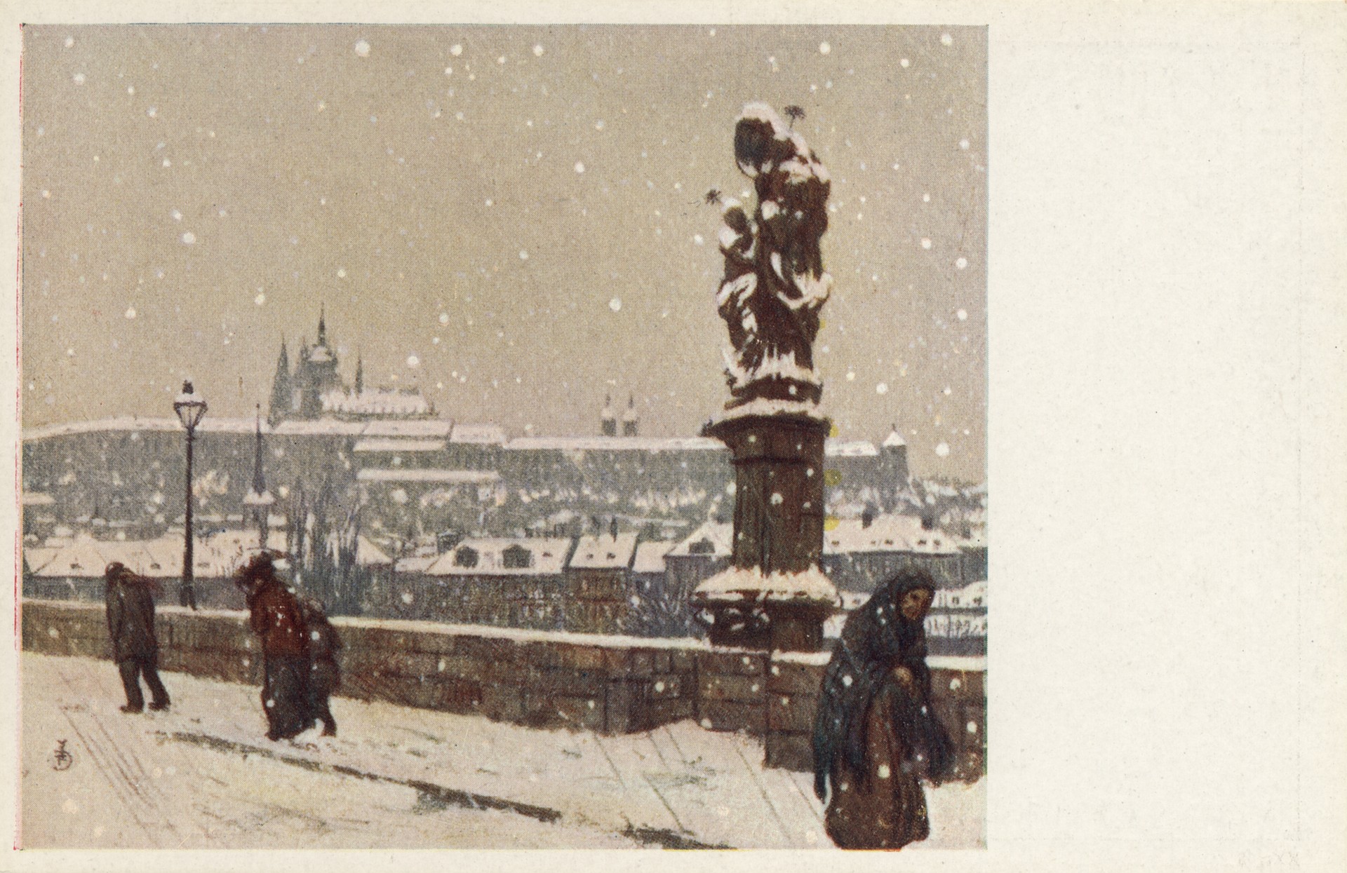 Градчане. Прага. Зимой