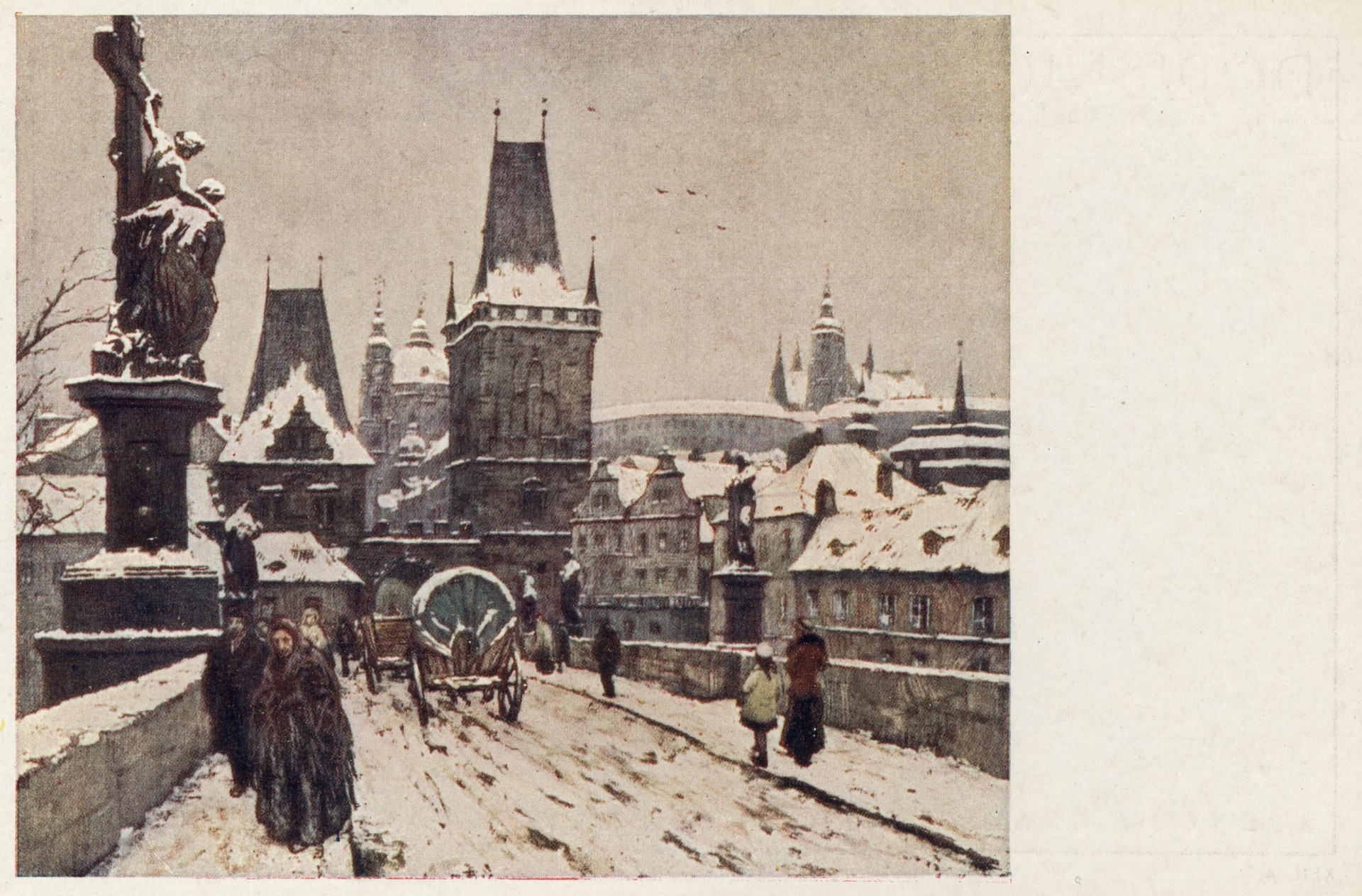 Карлов мост зимой