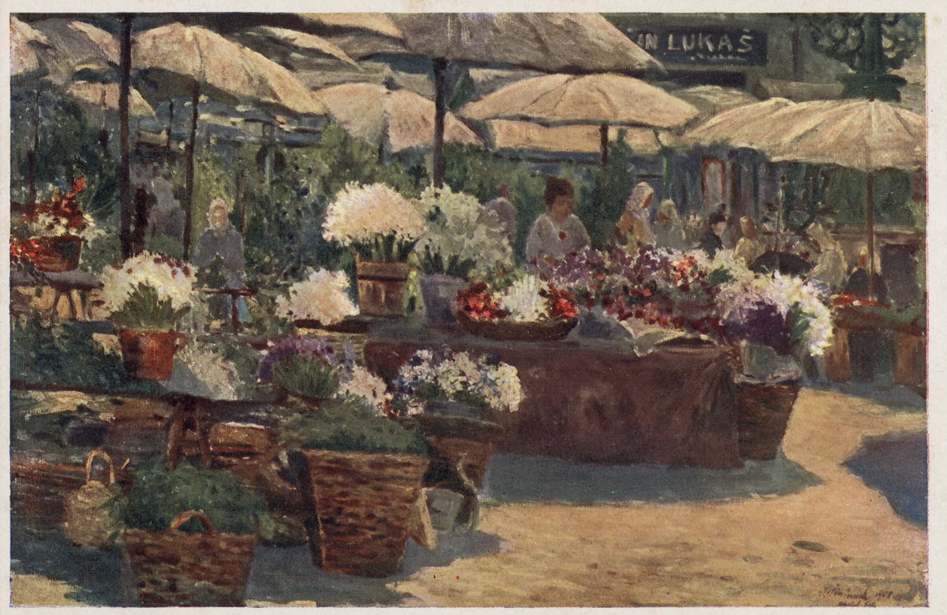 Цветочный базар в Парге