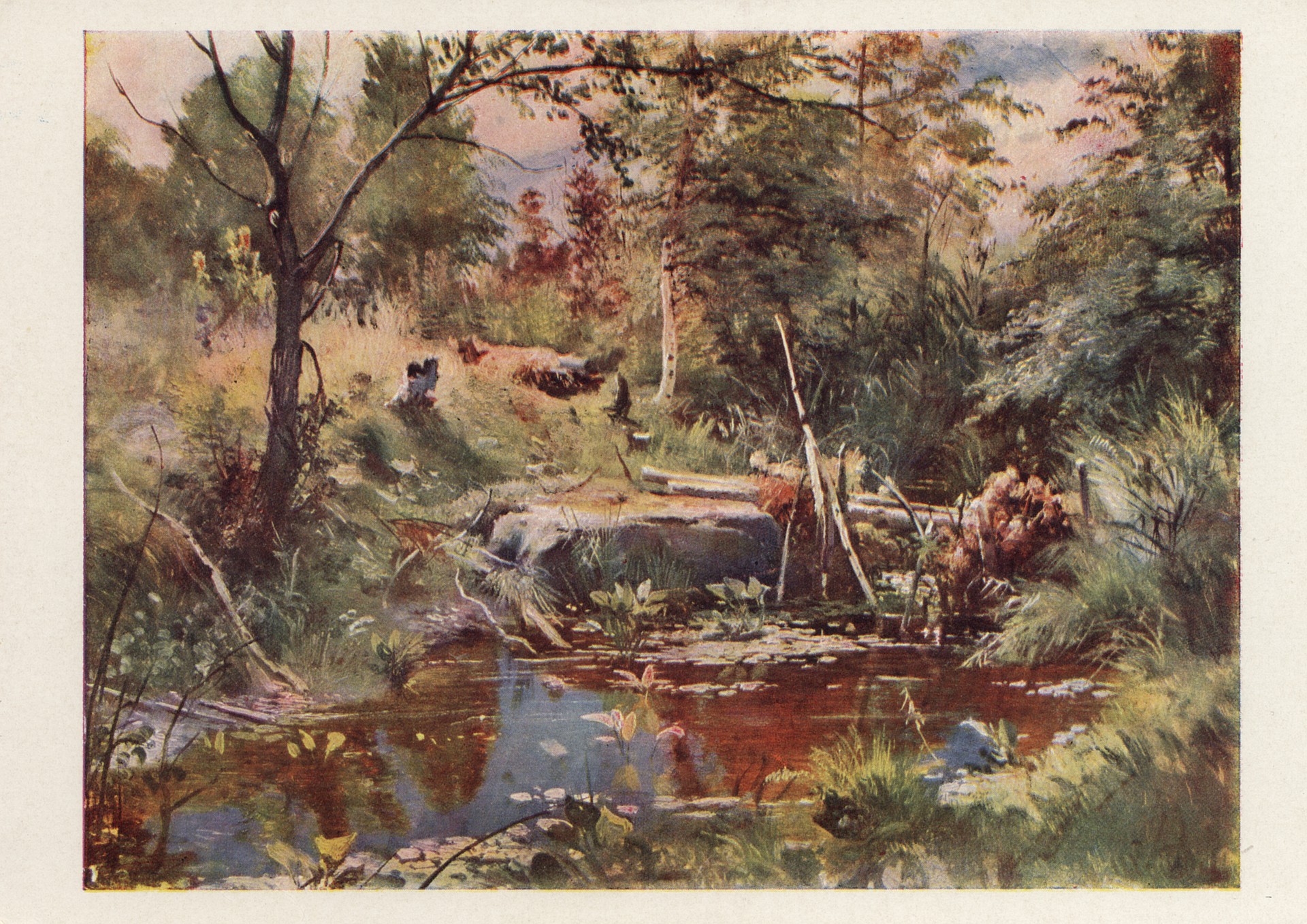 Пейзаж с мостиком