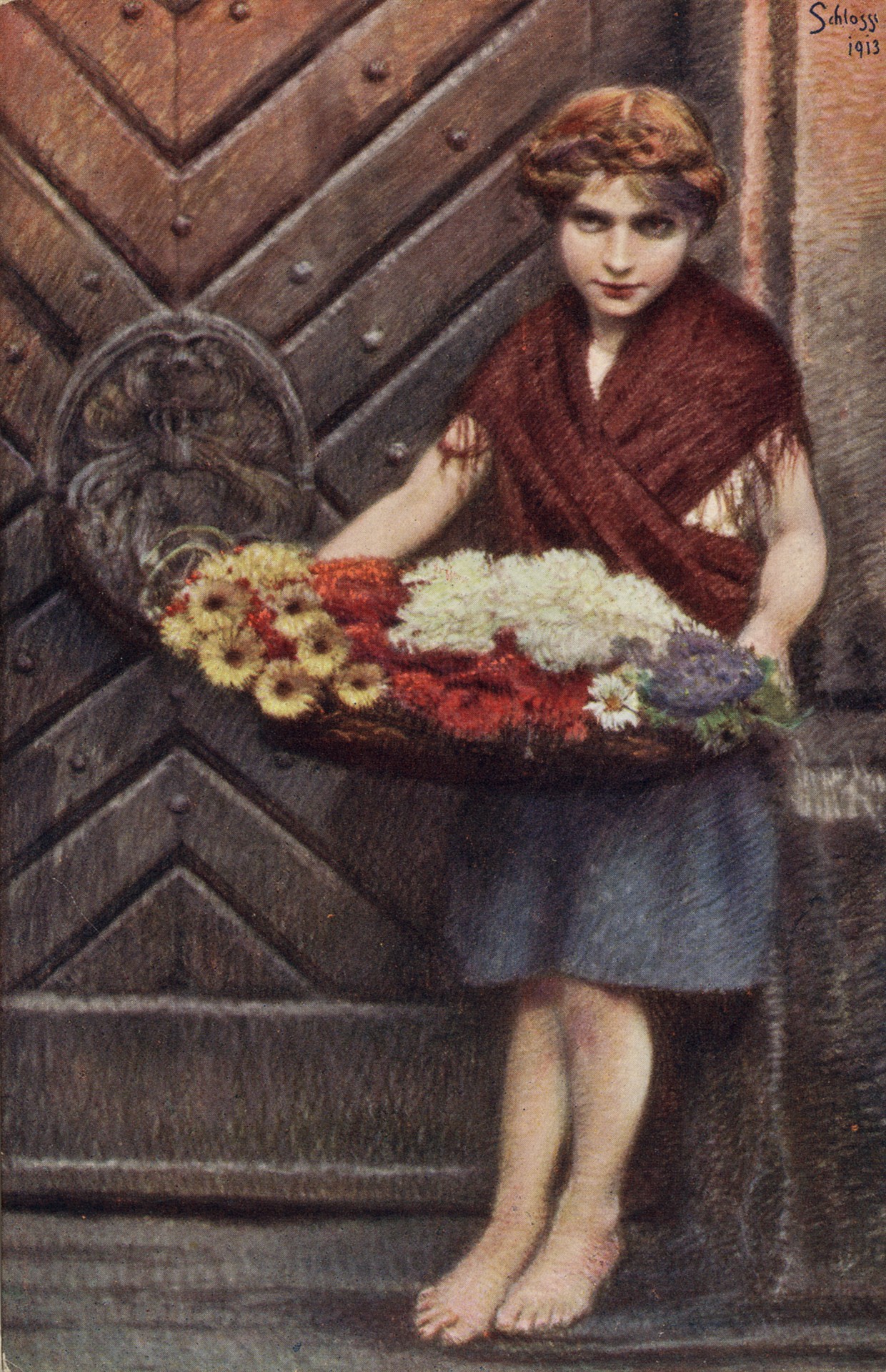 Продавщица цветов