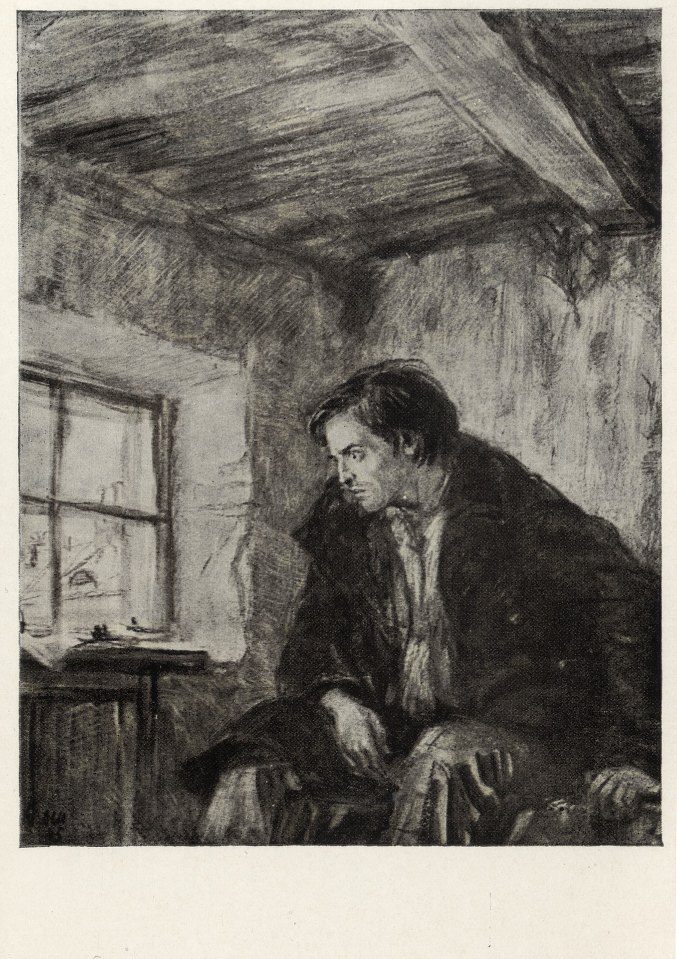 Раскольников. Илююстрация к роману Преступление и наказание