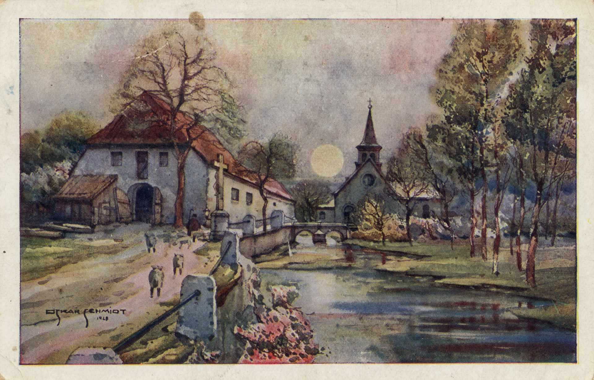 Вид с прудом