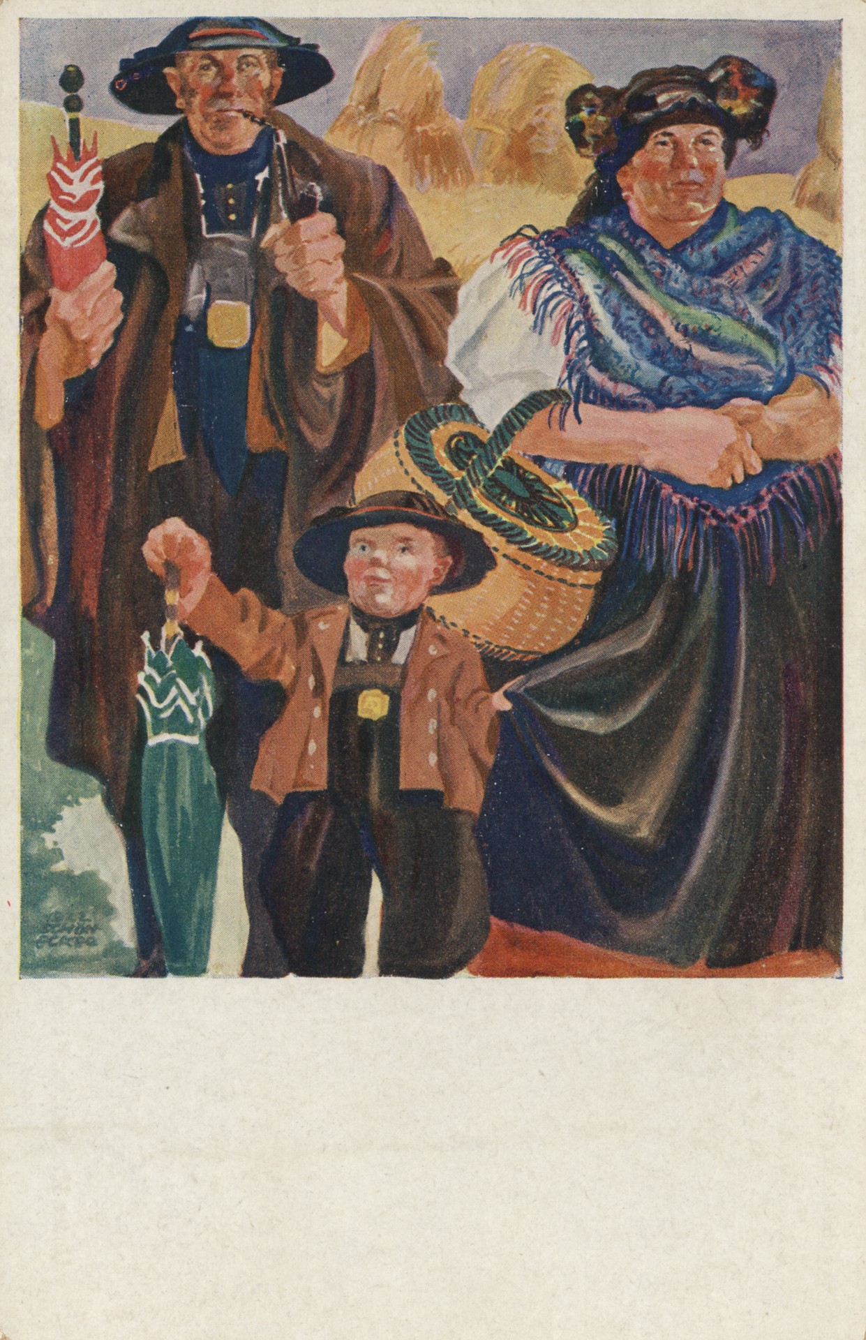 Семья в пути