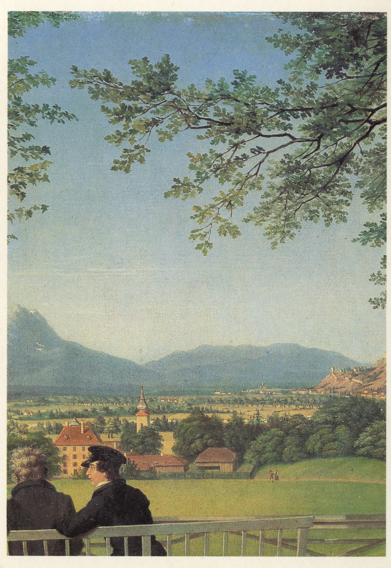 Вид с высоты на Зальцбург