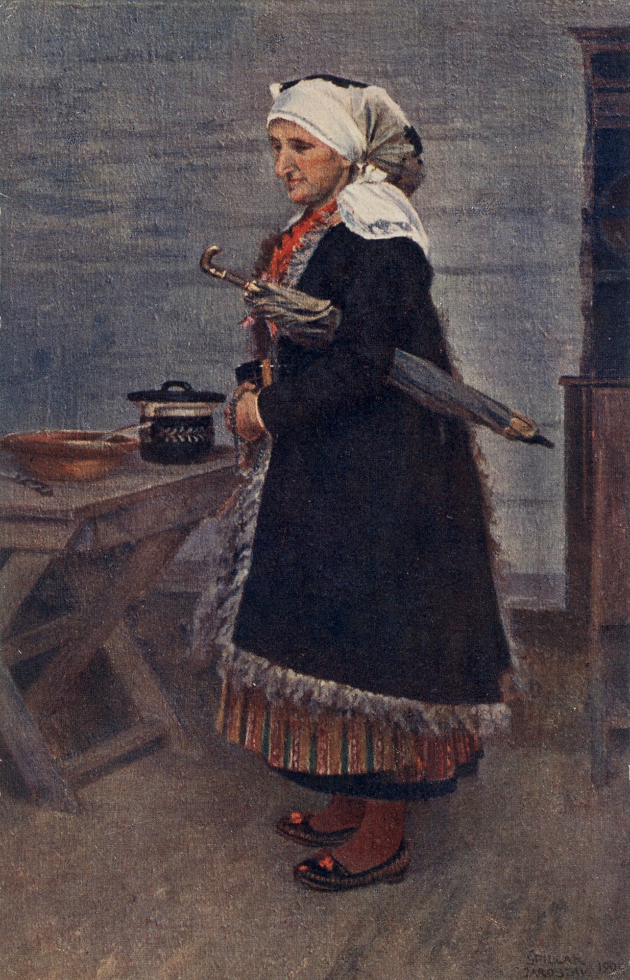 Старушка в кожухе