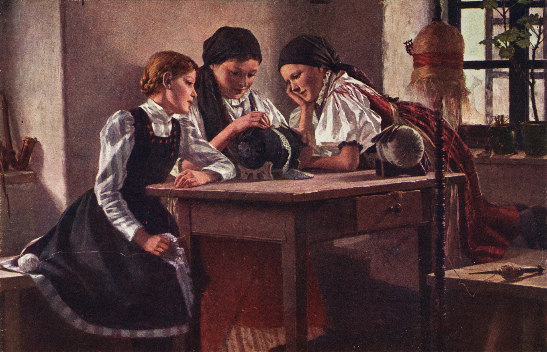 За кружевами