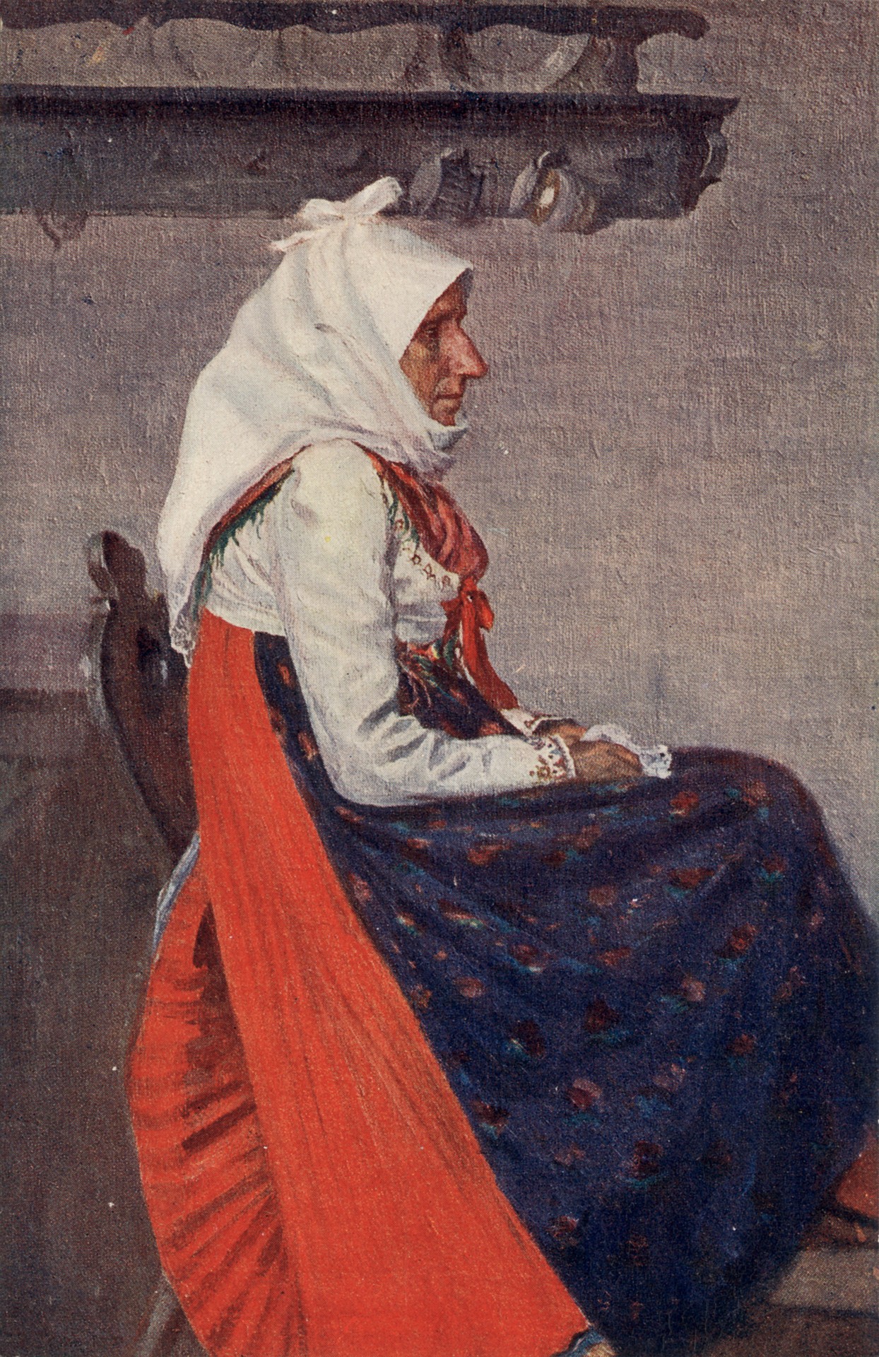 Женщина в платке