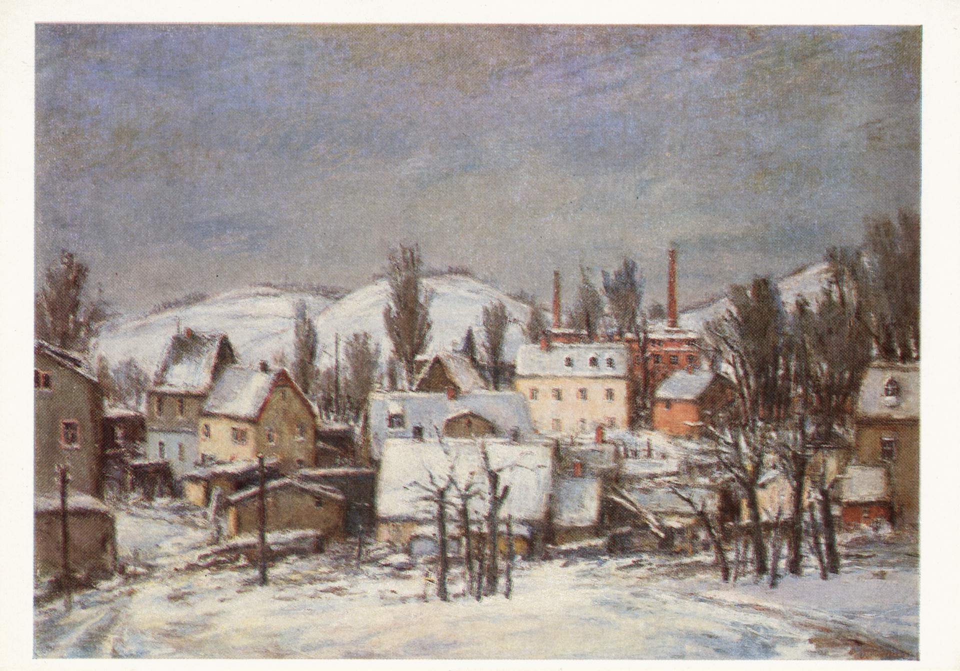 Зима в индустриальном пригороде Эрцеберг