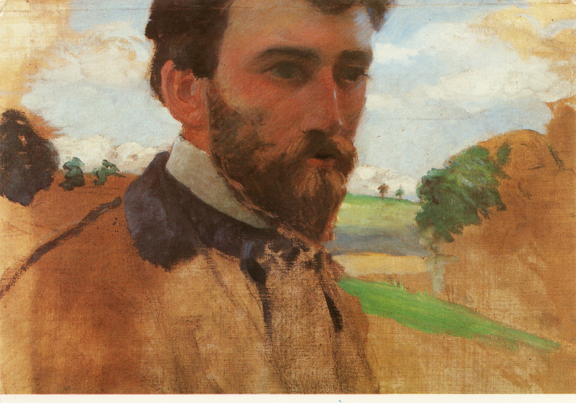 Авопортрет с пейзажем