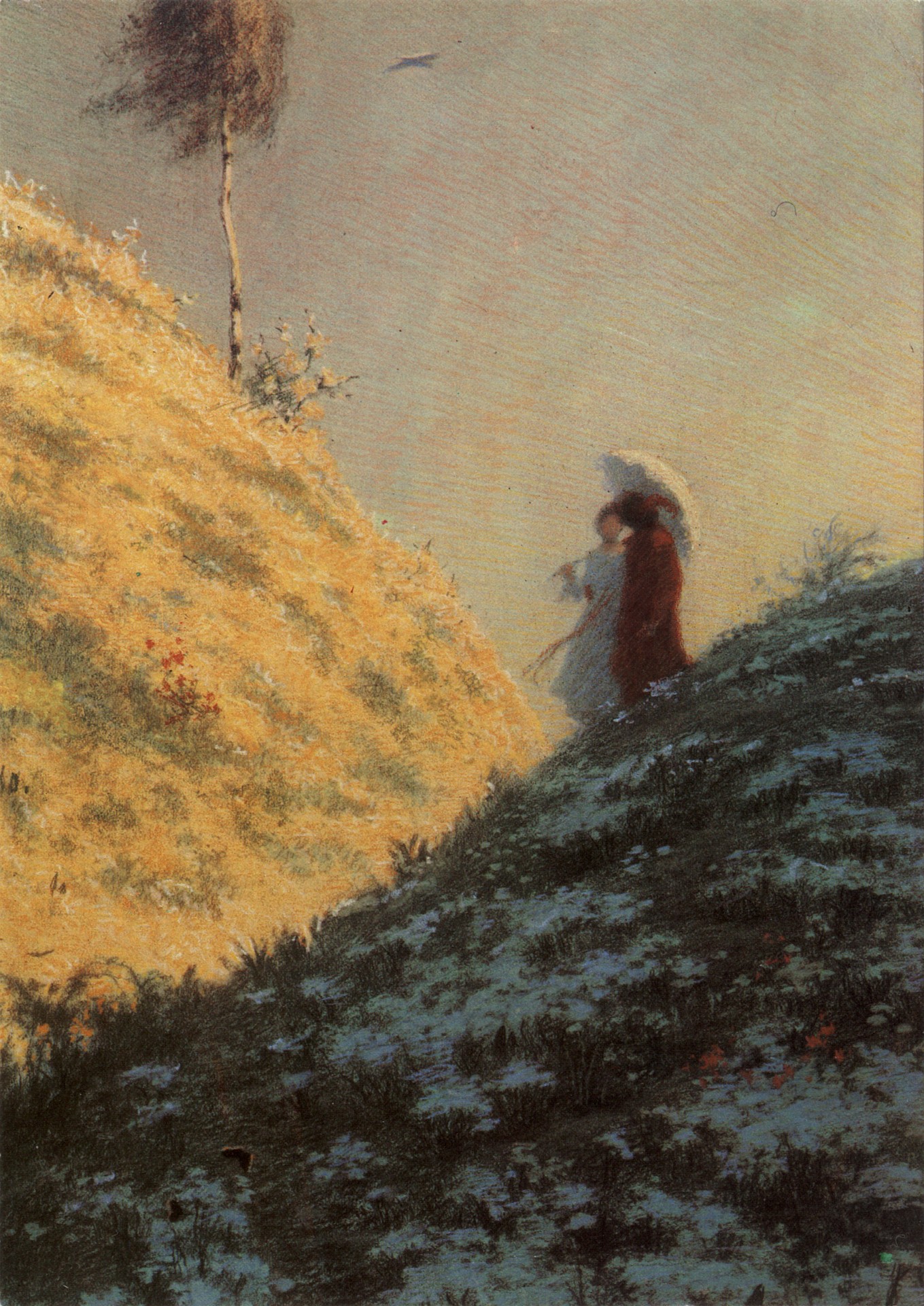 Пара на склоне