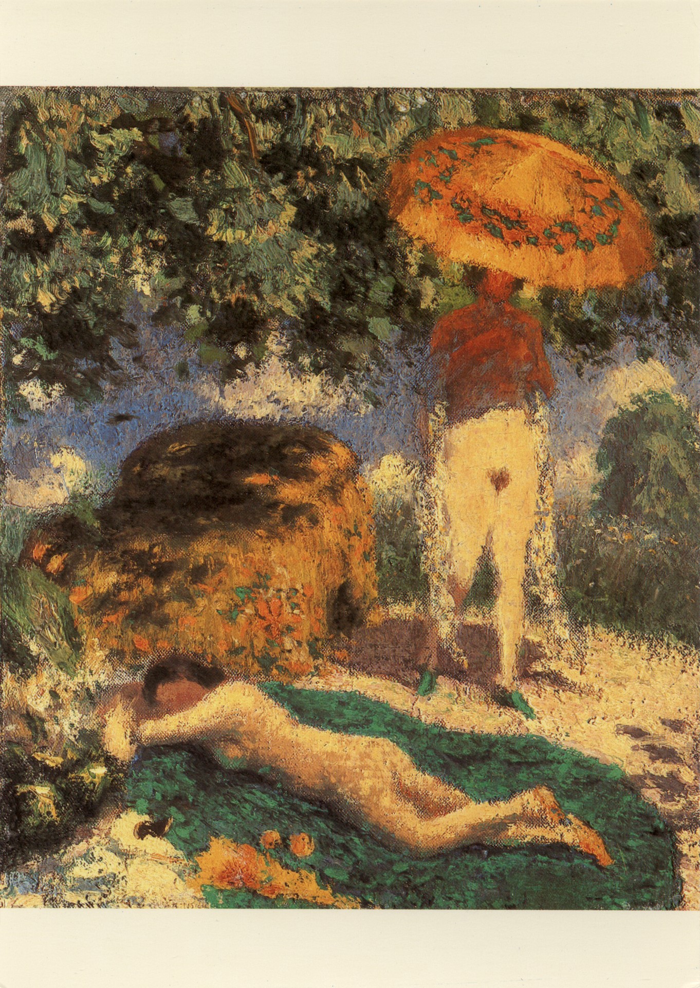 Первый эскиз к жёлтому зонтику