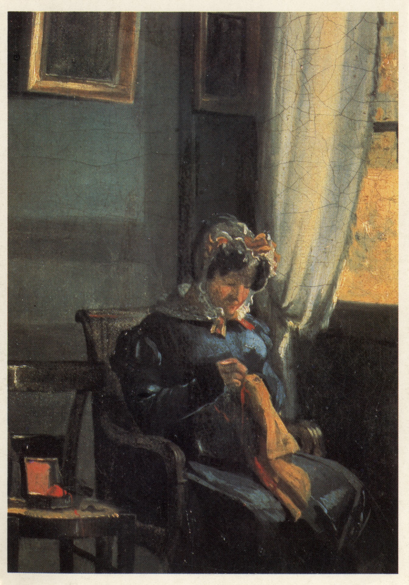 Женщина у окна (фрагмент)