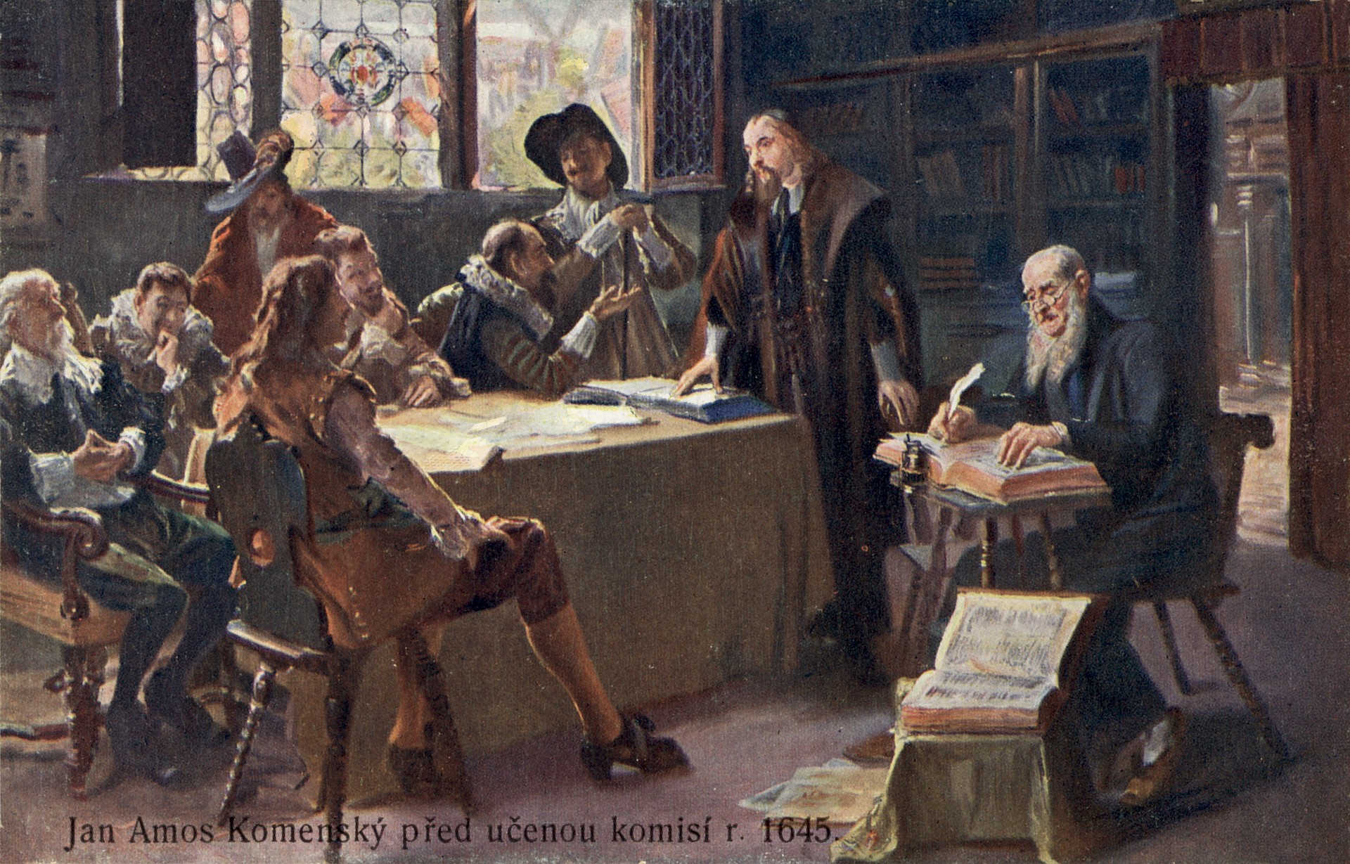 Ян Амос Каменский перед учёной комиссией в 1645 г