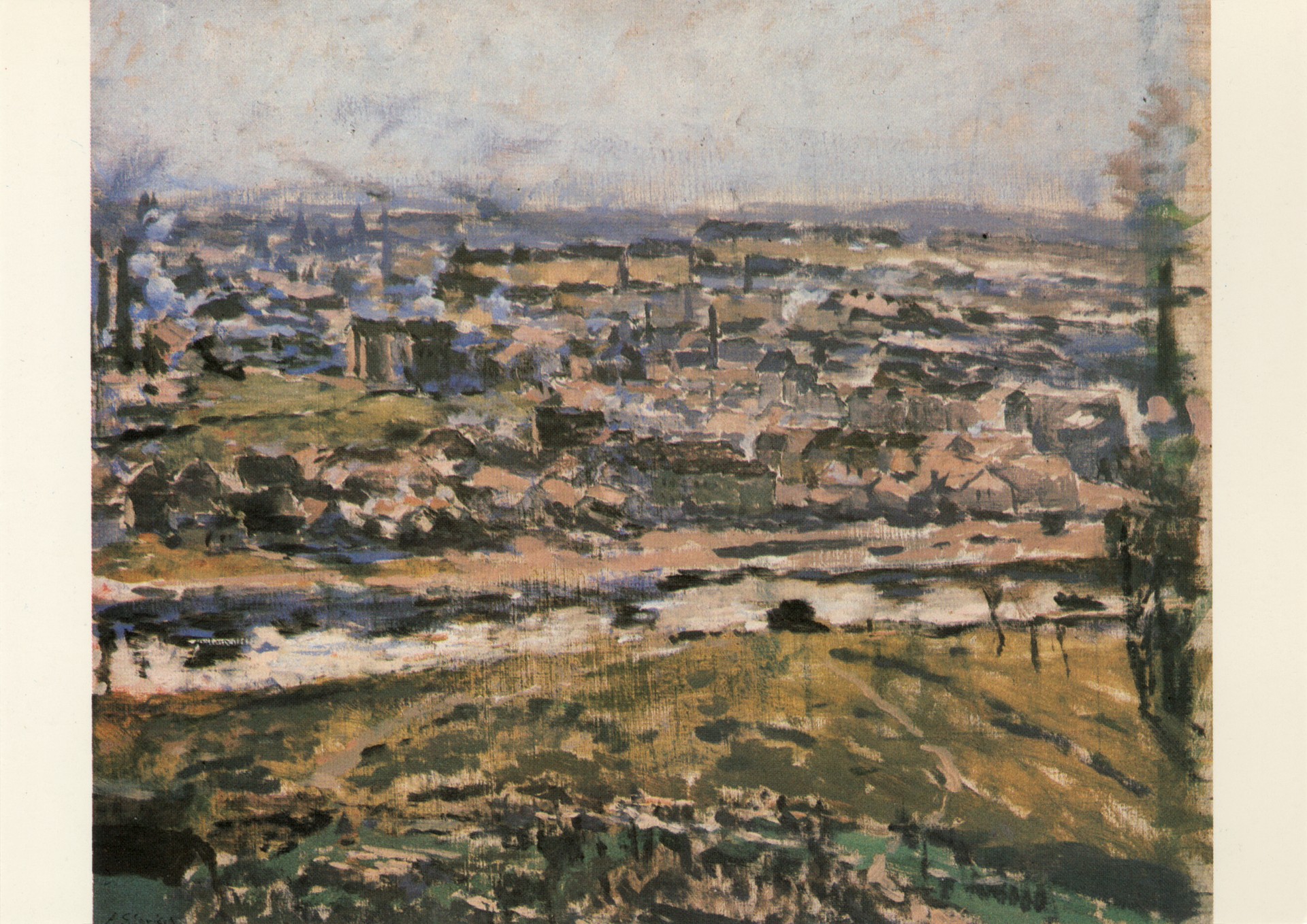 Эскиз картины Вид Праги с Ладви