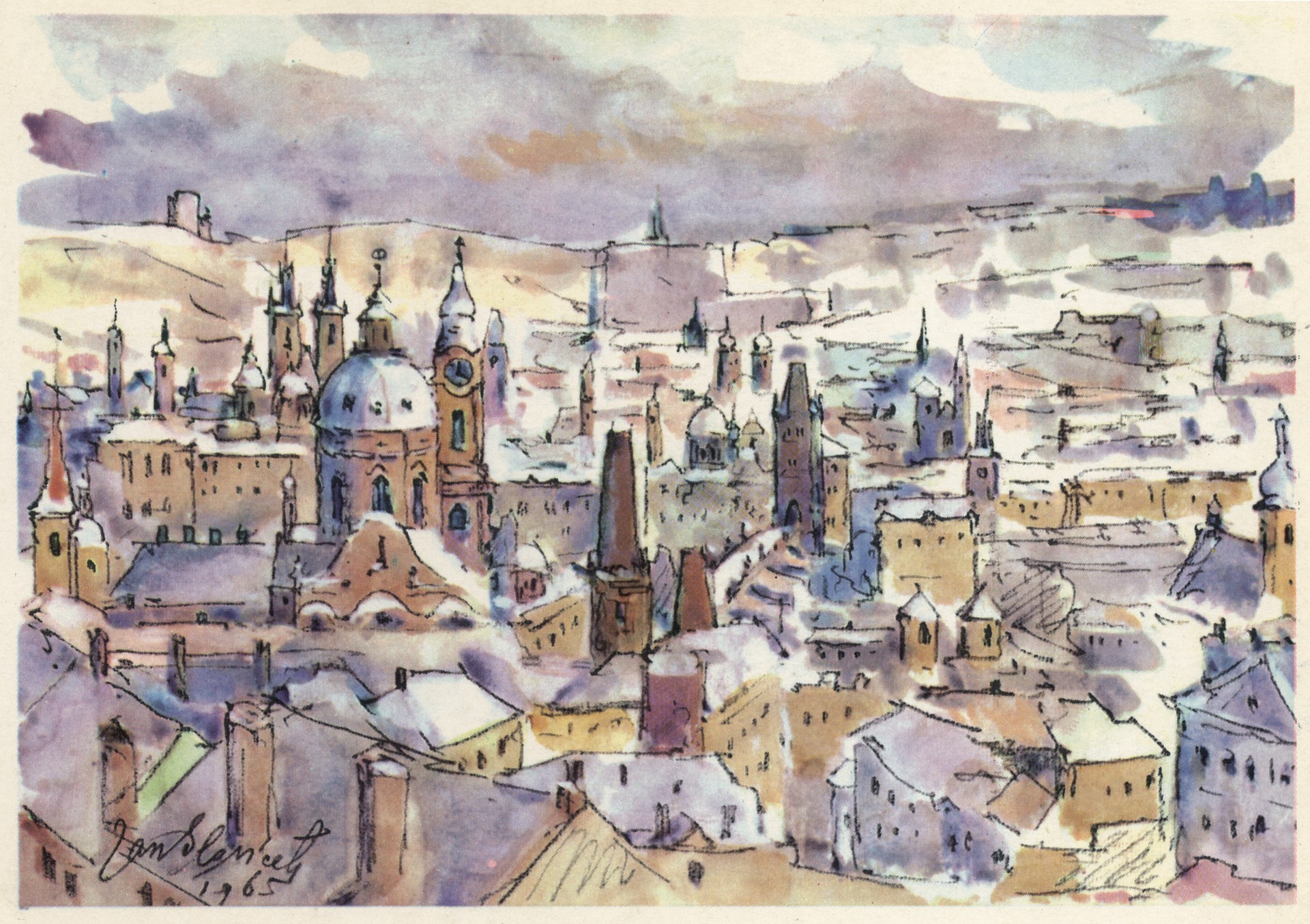 Вид Праги c Градчан