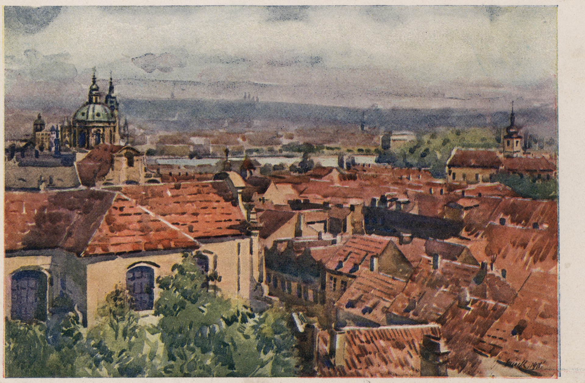 Вид Праги с Петрины