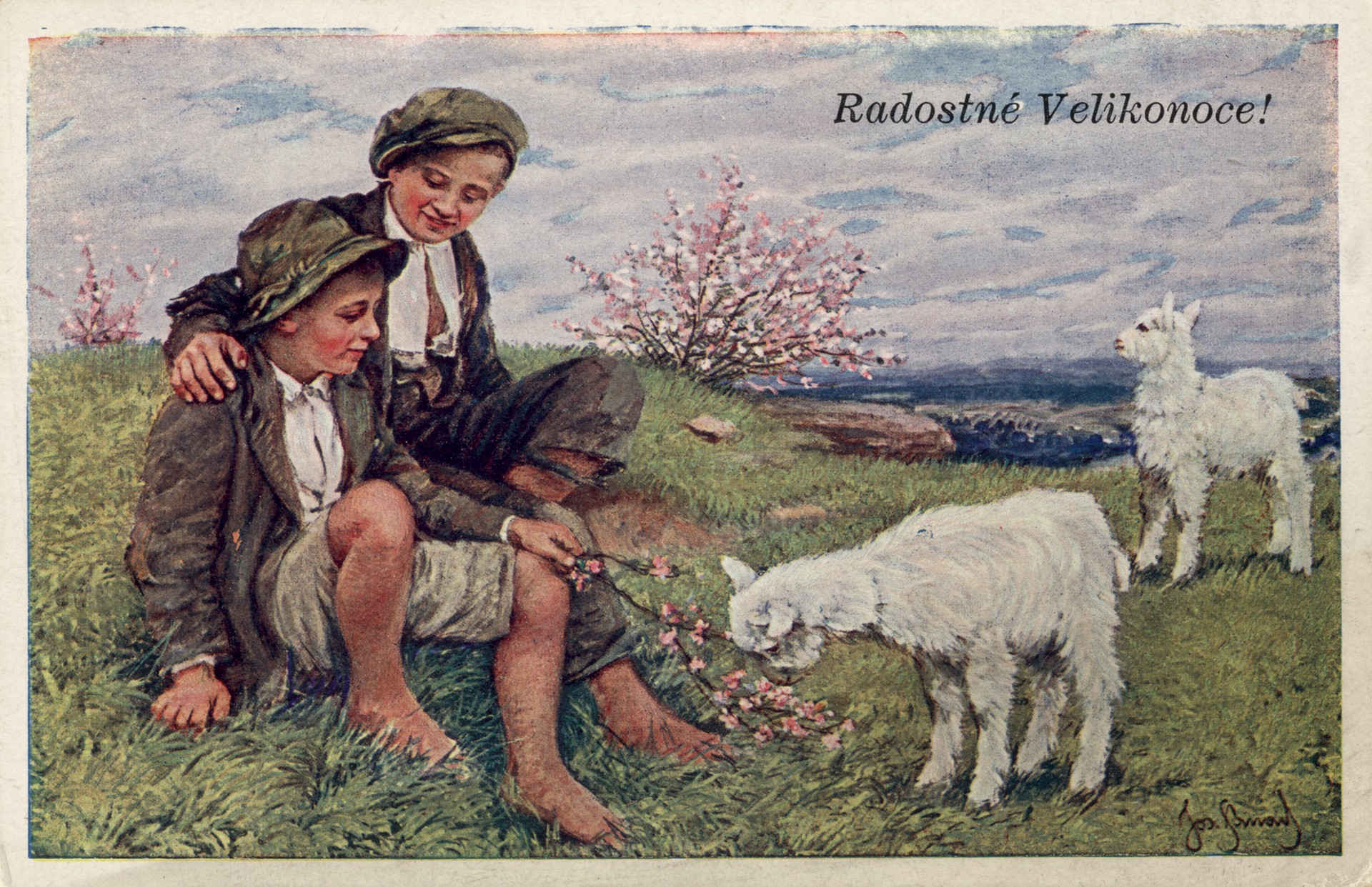 Дети и козочки