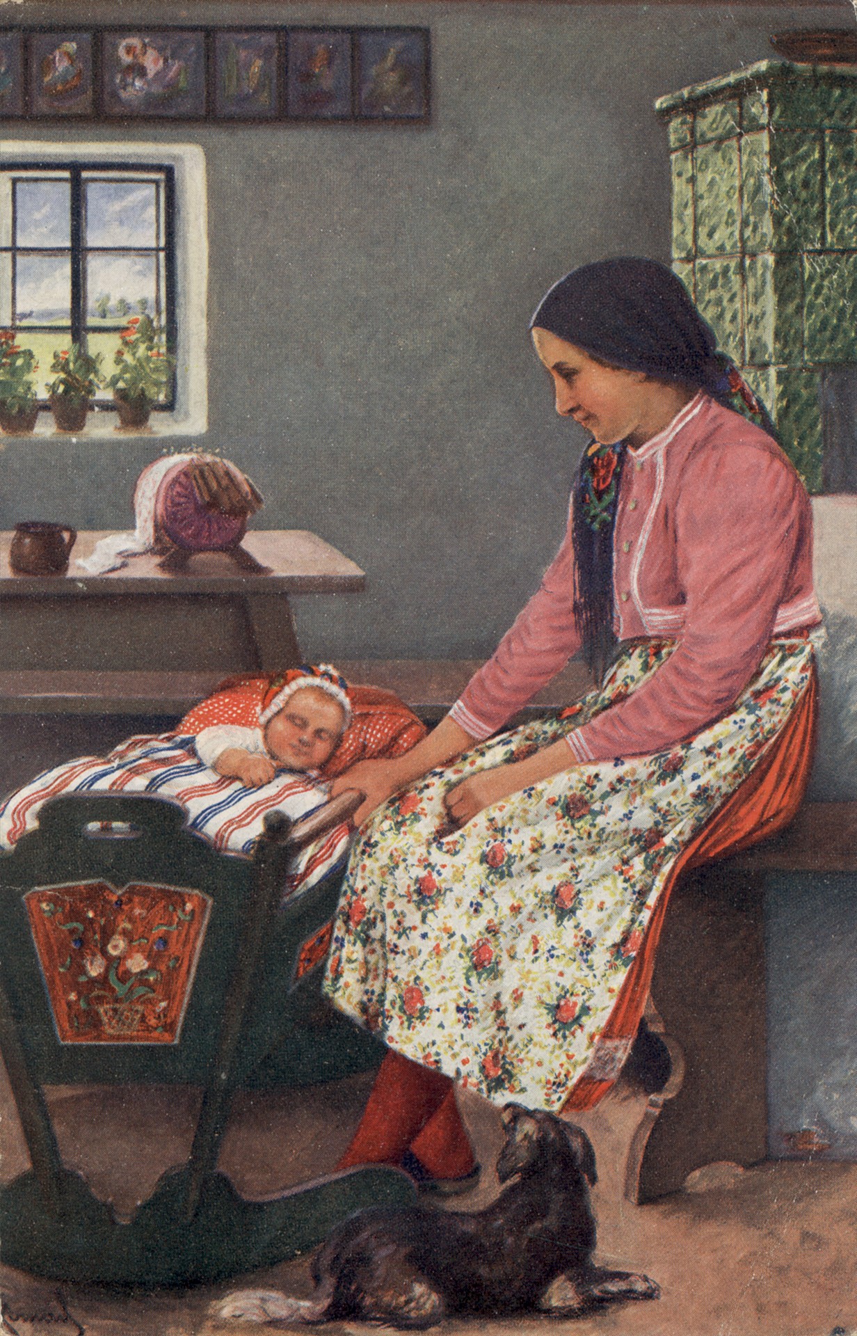 У детской кроватки 1