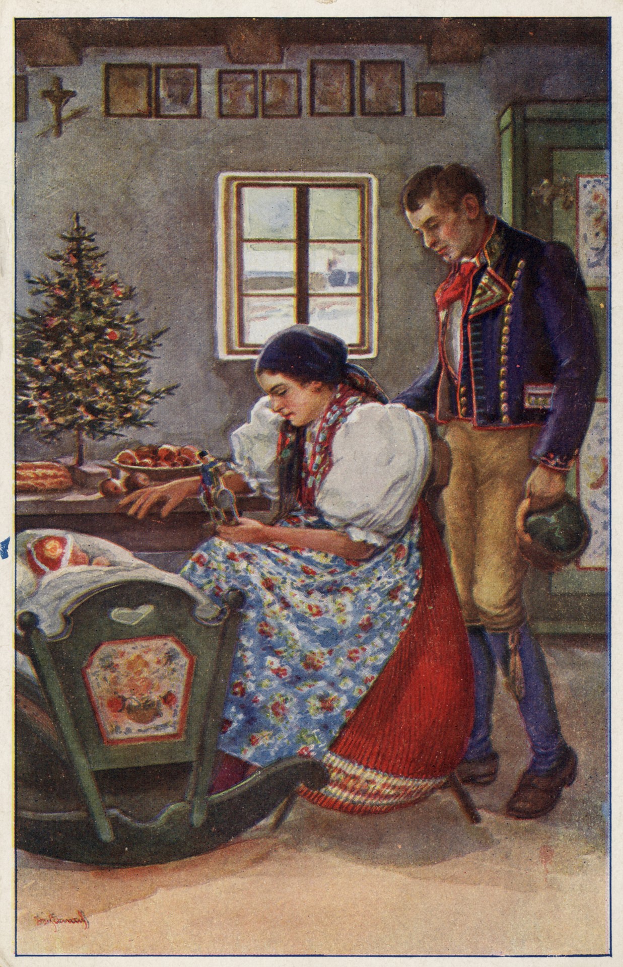 У детской кроватки